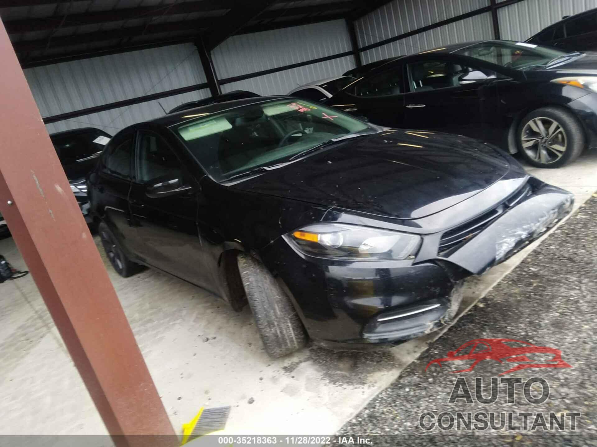 DODGE DART 2016 - 1C3CDFAAXGD668116