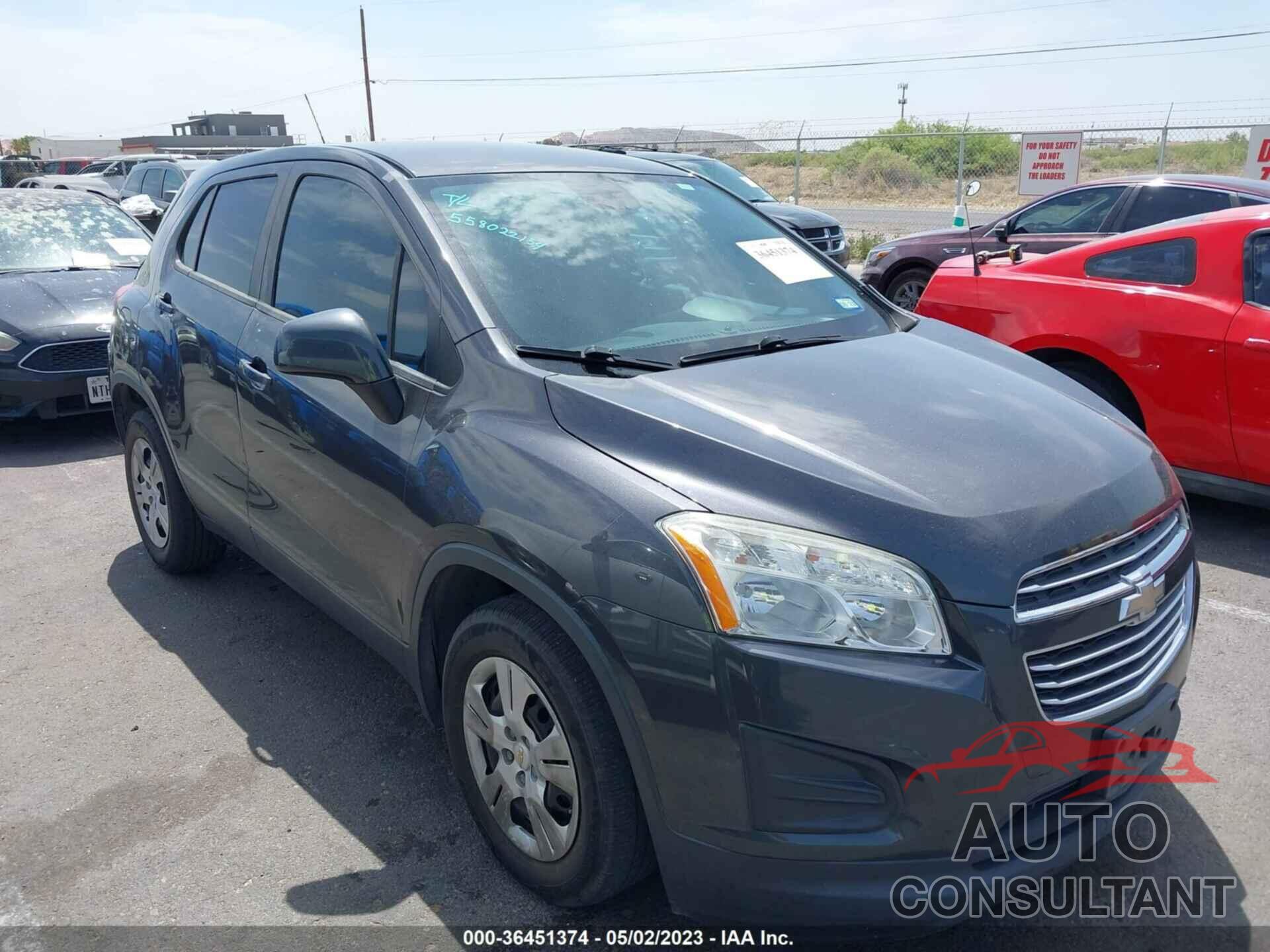 CHEVROLET TRAX 2016 - 3GNCJKSB6GL245801