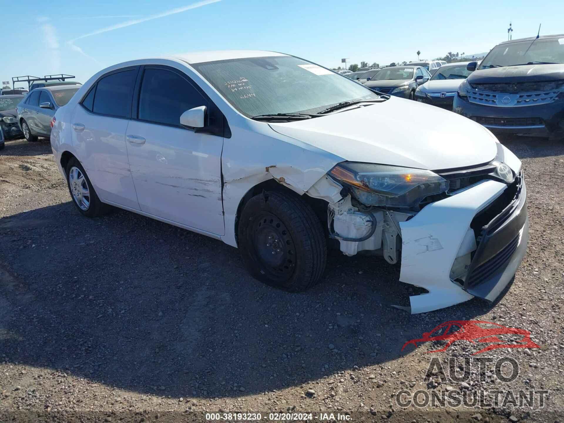 TOYOTA COROLLA 2018 - 2T1BURHE1JC036644