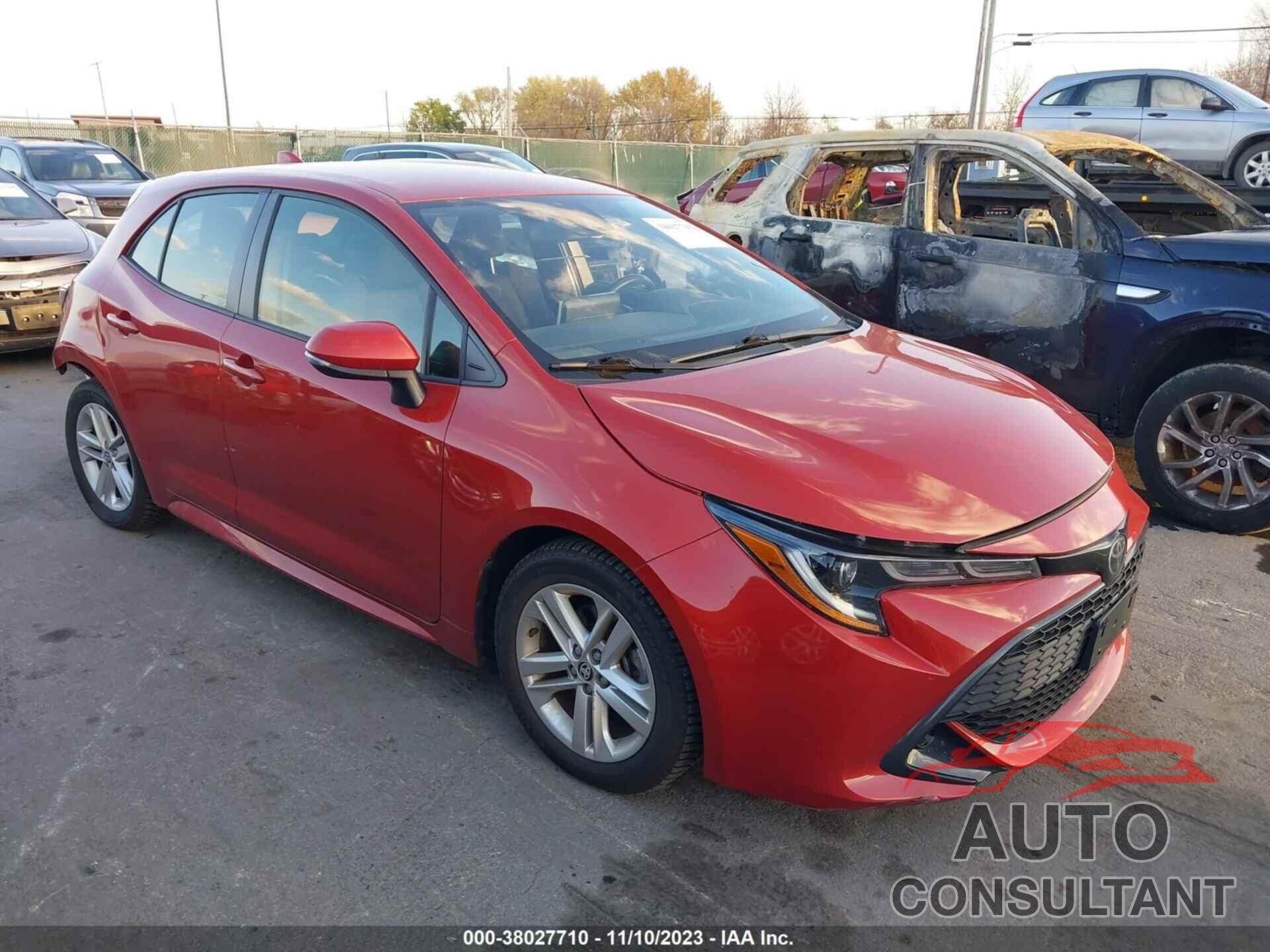 TOYOTA COROLLA 2019 - JTNK4RBE0K3008395