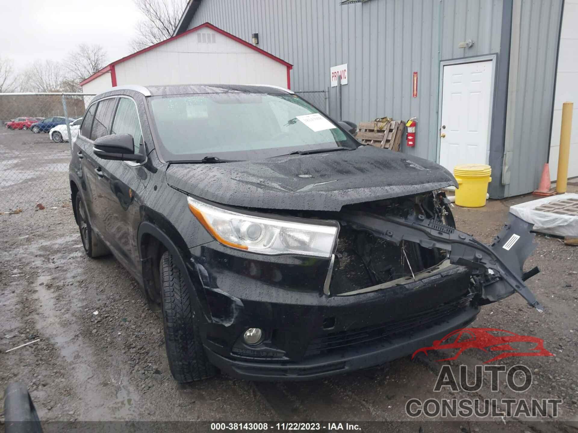 TOYOTA HIGHLANDER 2015 - 5TDJKRFH8FS104032