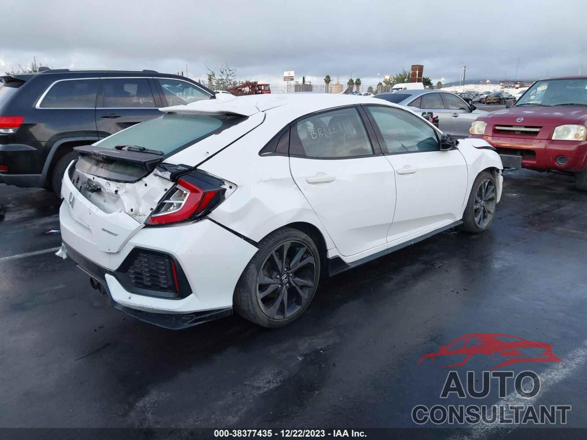 HONDA CIVIC HATCHBACK 2017 - SHHFK7H40HU407624