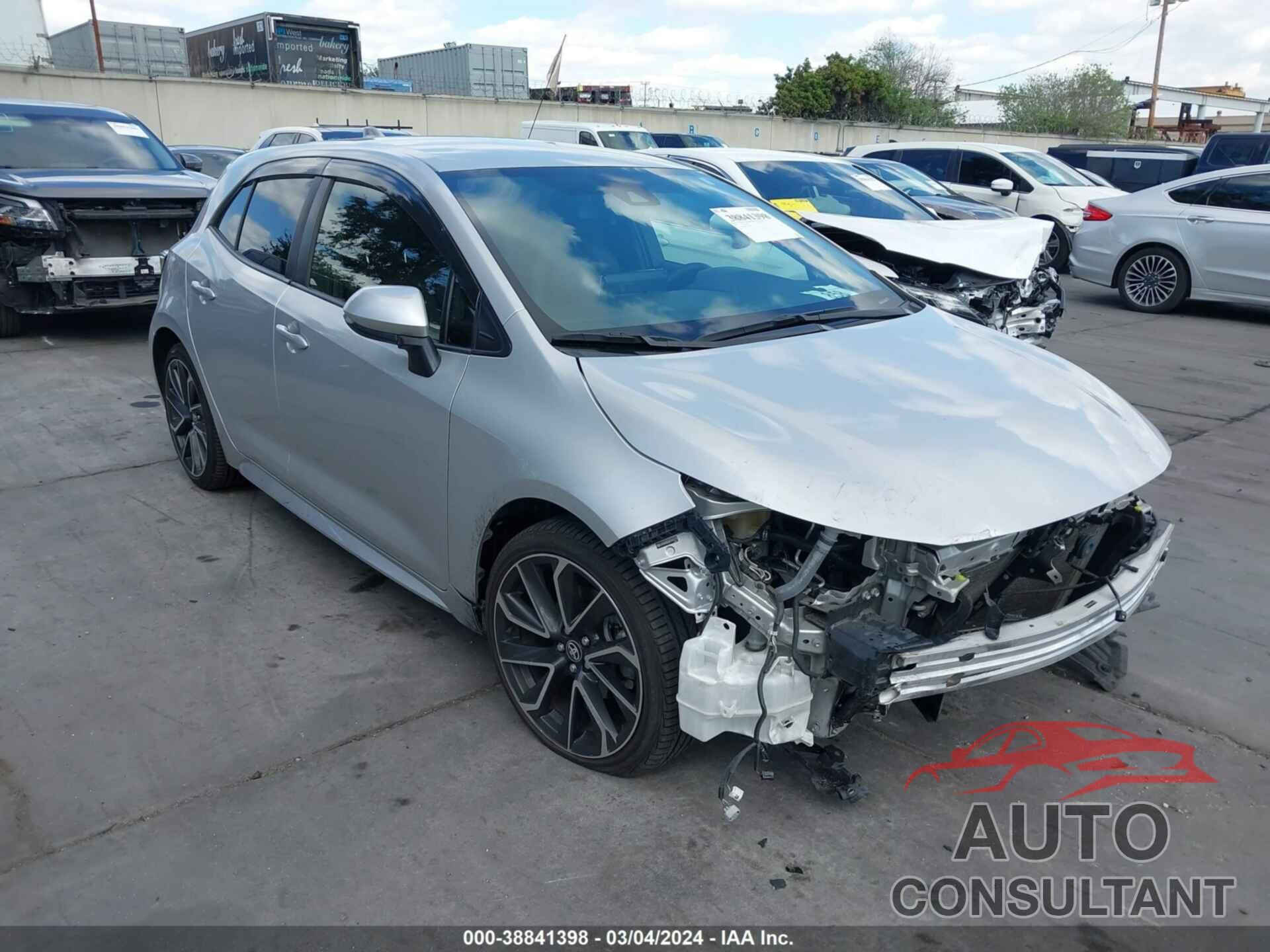 TOYOTA COROLLA 2019 - JTNK4RBE8K3040639