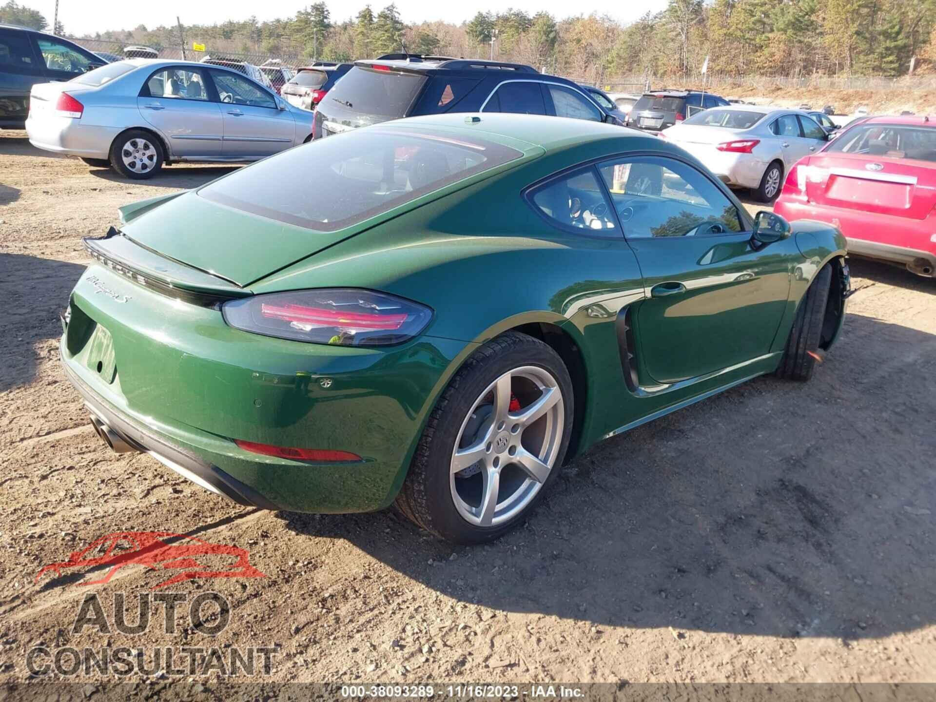 PORSCHE 718 CAYMAN 2017 - WP0AB2A82HS286030