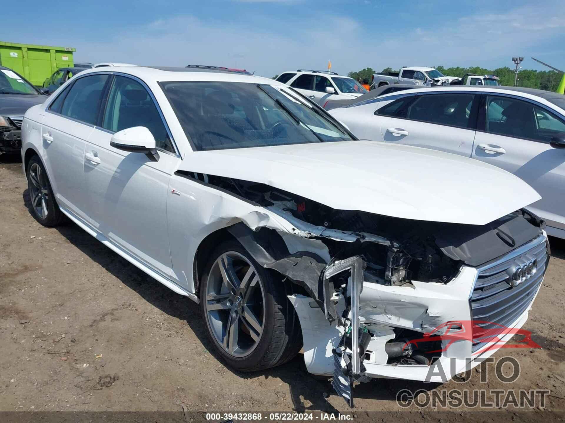 AUDI A4 2017 - WAUENAF43HN006524