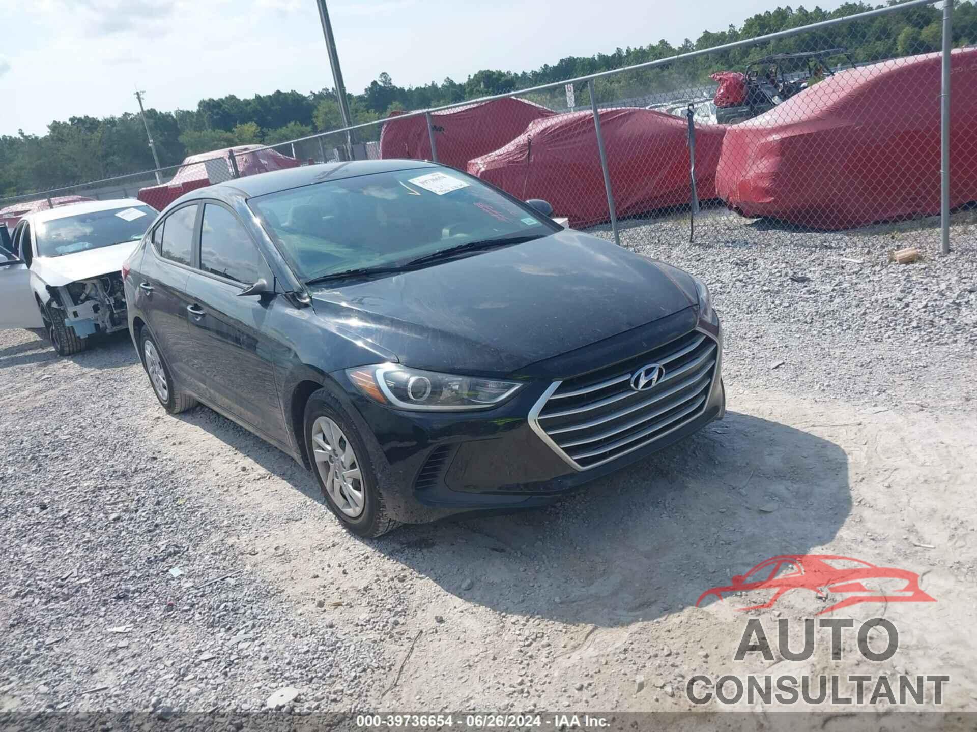 HYUNDAI ELANTRA 2017 - KMHD74LF5HU156345