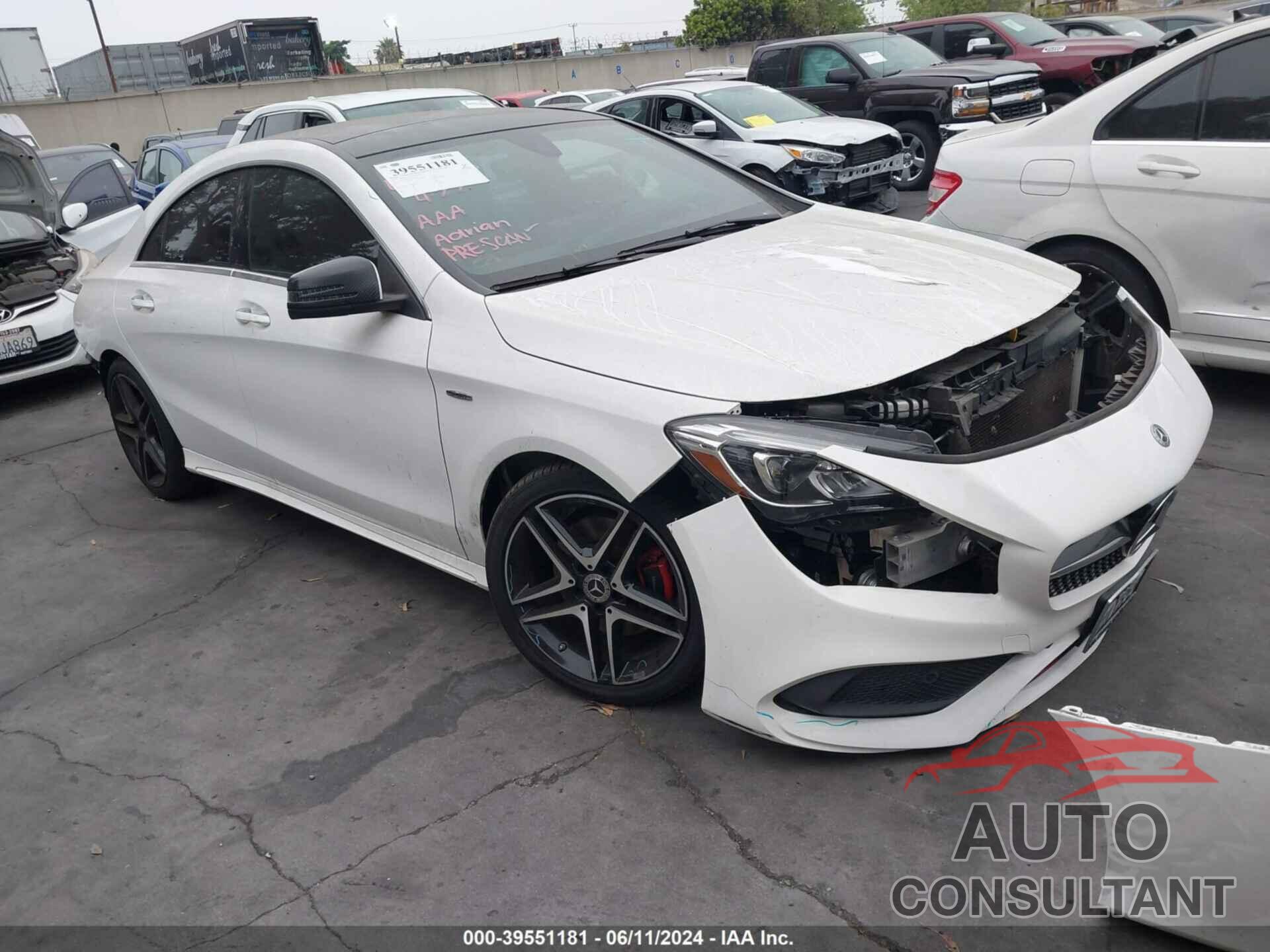 MERCEDES-BENZ CLA 250 2018 - WDDSJ4EB3JN648806