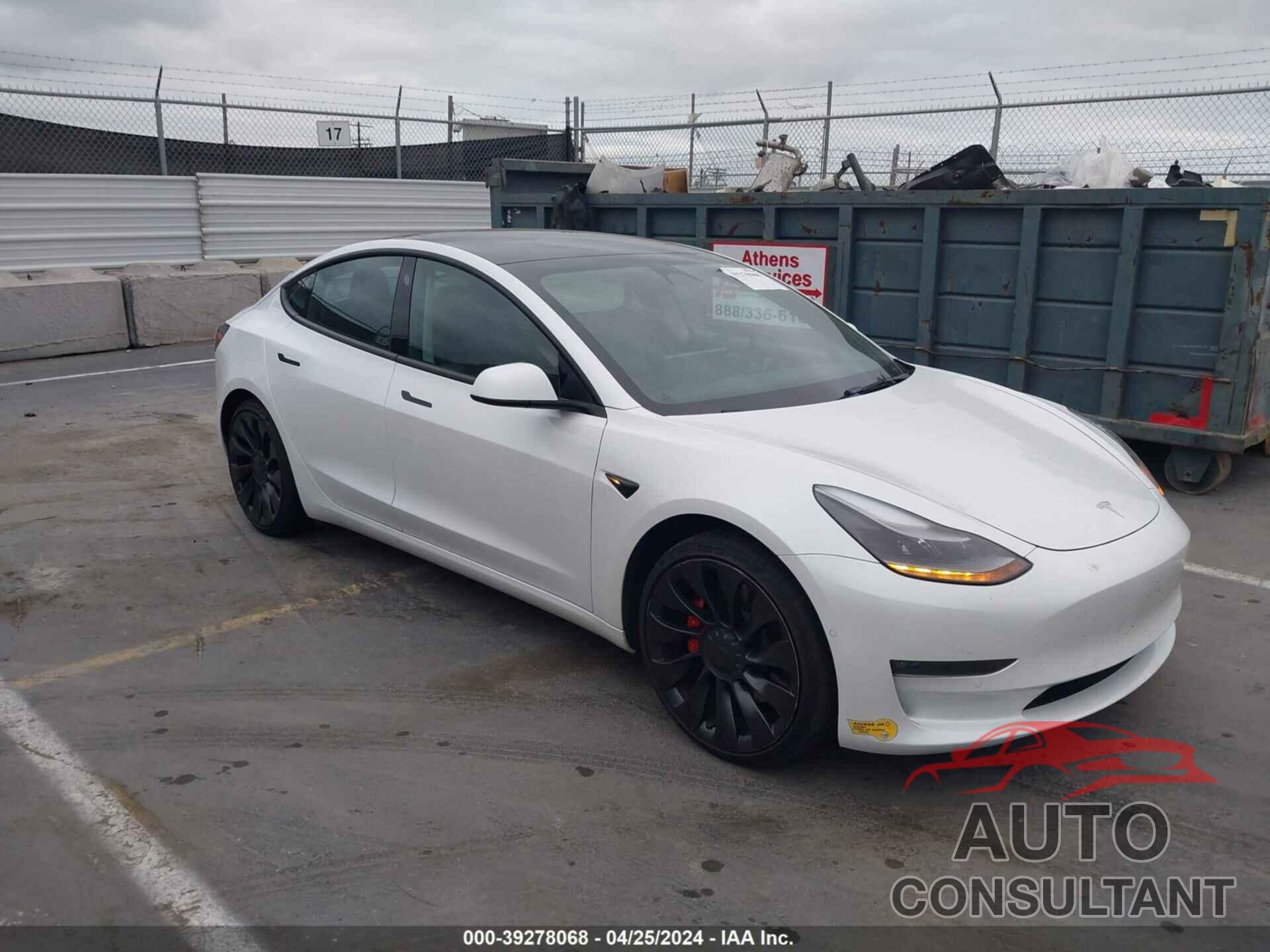 TESLA MODEL 3 2022 - 5YJ3E1EC7NF203595