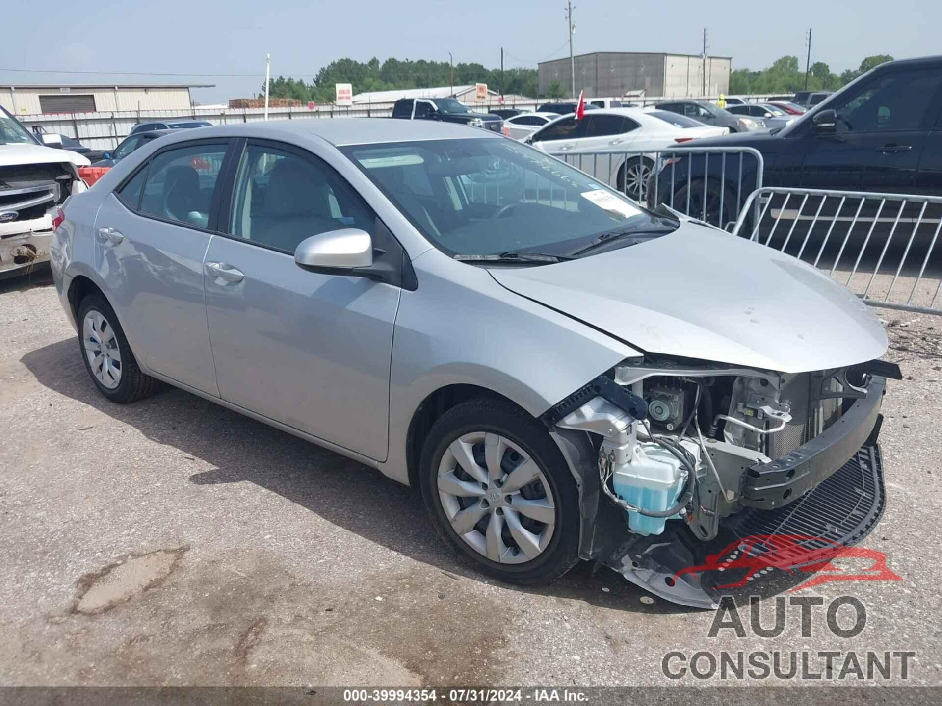TOYOTA COROLLA 2016 - 5YFBURHE2GP480687
