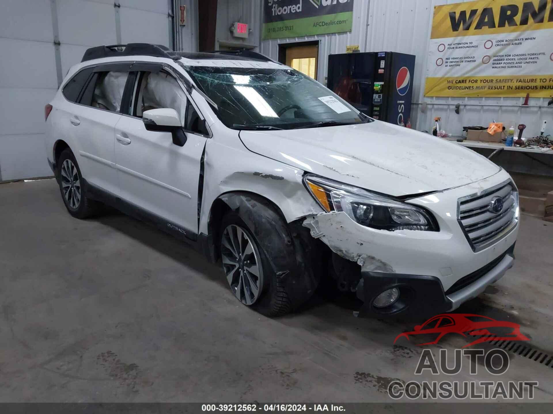 SUBARU OUTBACK 2016 - 4S4BSBNCXG3361838