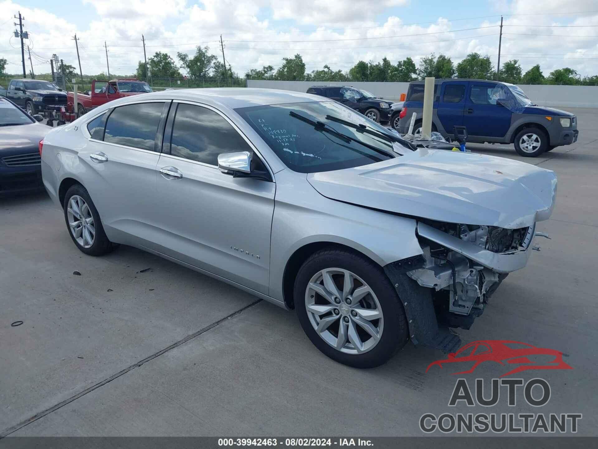 CHEVROLET IMPALA 2016 - 2G1105SA8G9144430