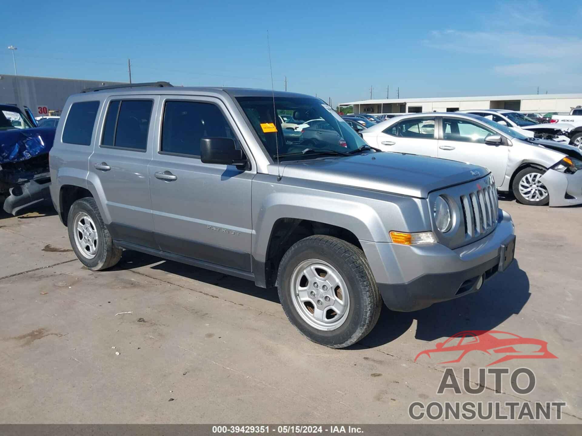 JEEP PATRIOT 2016 - 1C4NJPBA3GD783710