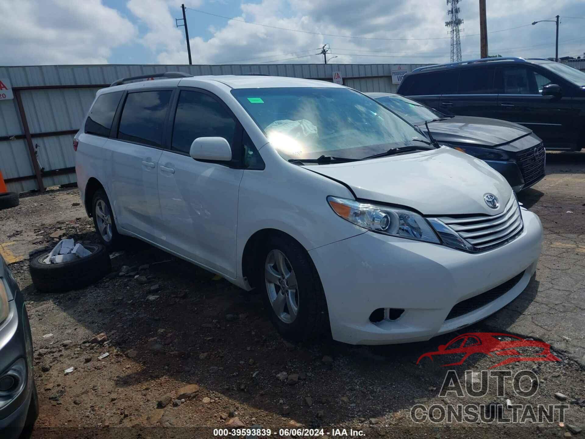 TOYOTA SIENNA 2016 - 5TDKK3DCXGS741773