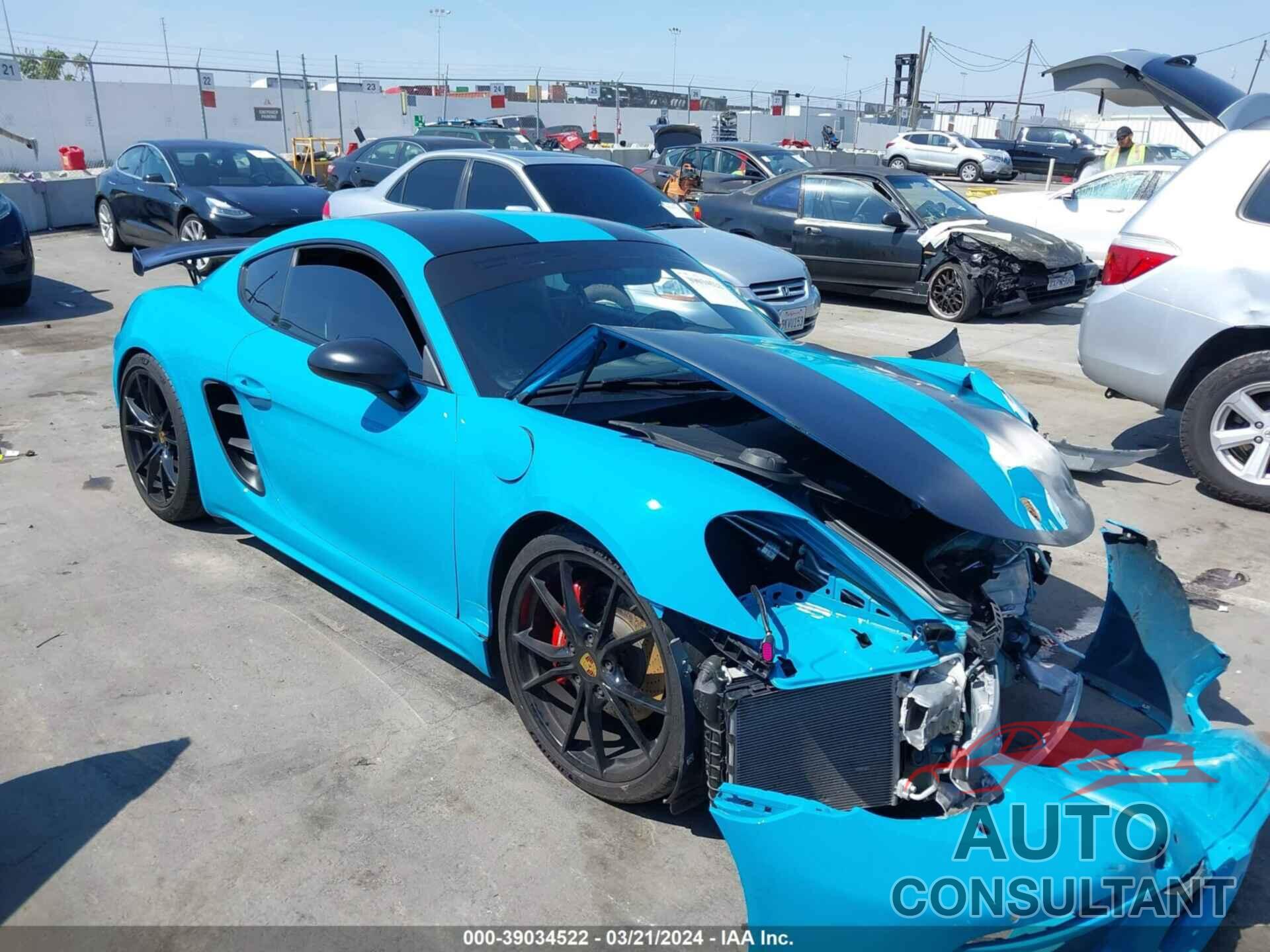 PORSCHE 718 CAYMAN 2019 - WP0AB2A87KS278142