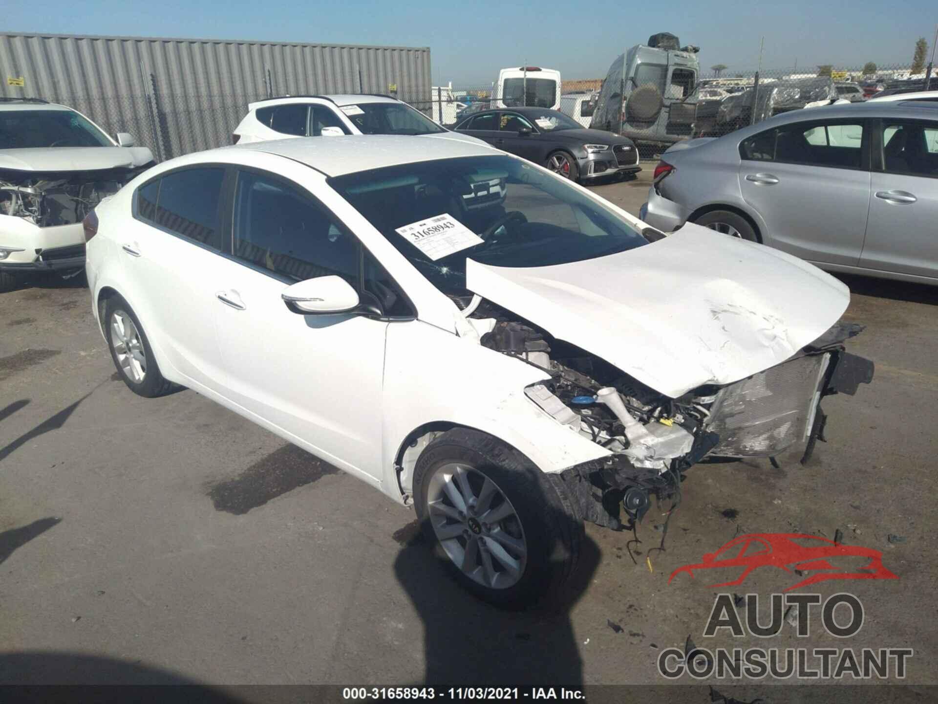 KIA FORTE 2017 - 3KPFL4A70HE101045