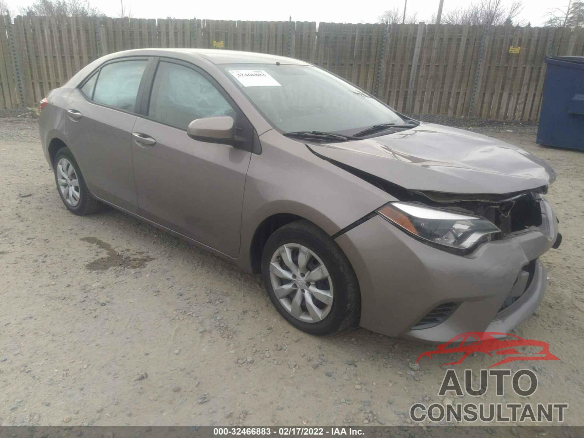 TOYOTA COROLLA 2016 - 2T1BURHEXGC720908