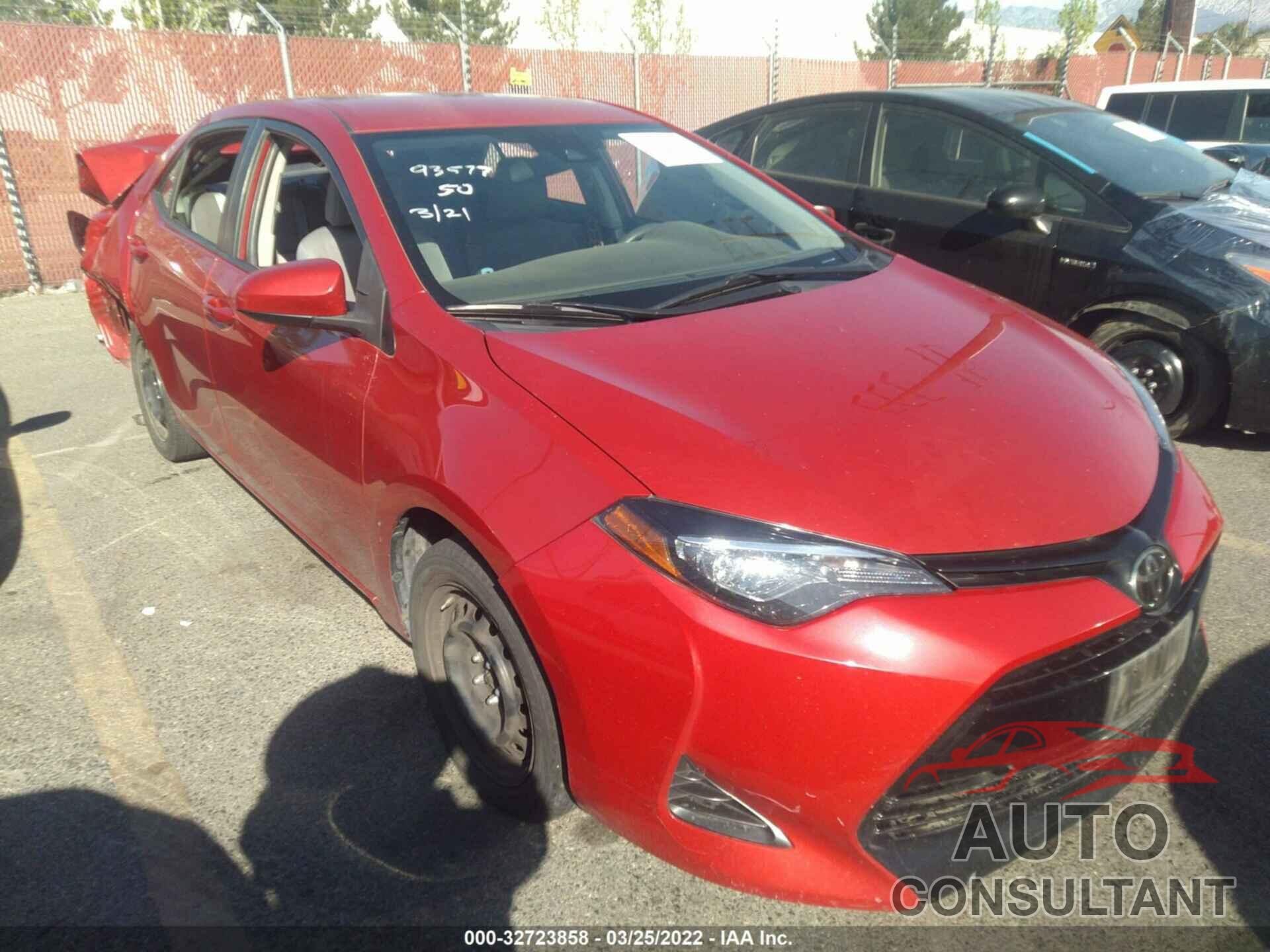 TOYOTA COROLLA 2019 - 5YFBURHE1KP902277