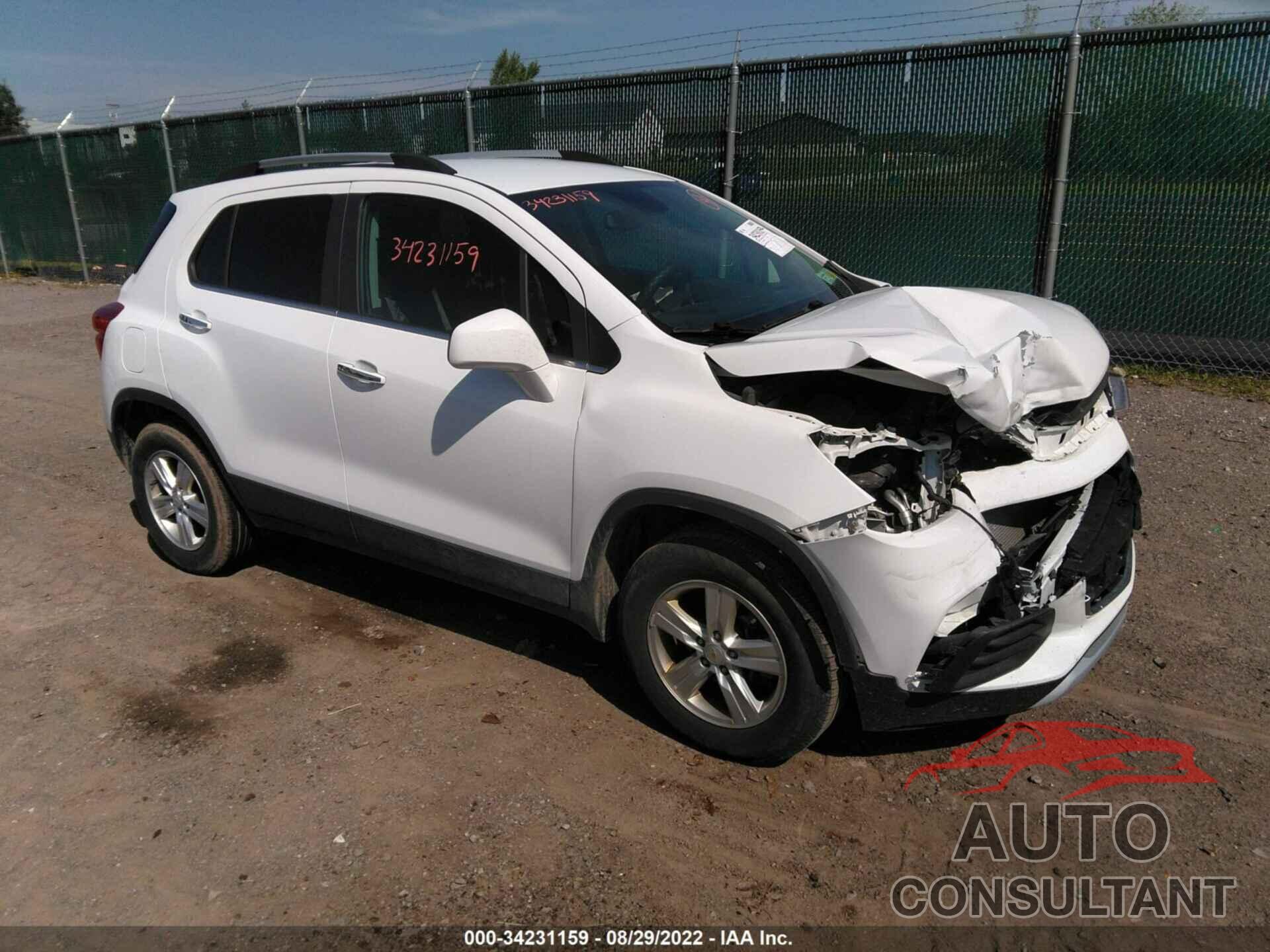 CHEVROLET TRAX 2019 - KL7CJPSB5KB755327