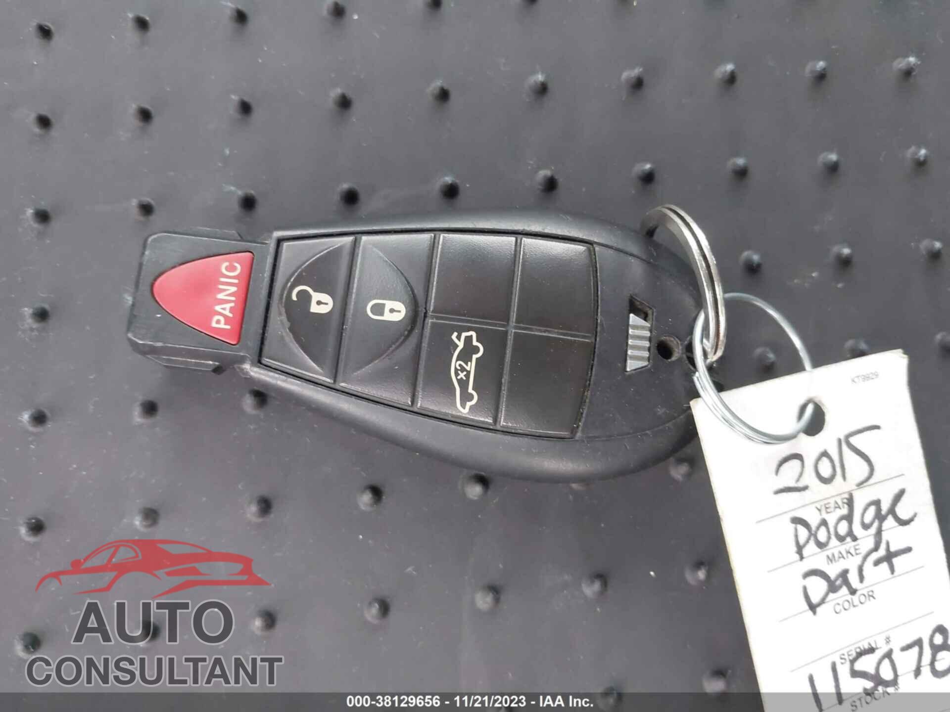 DODGE DART 2015 - 1C3CDFAA7FD299231
