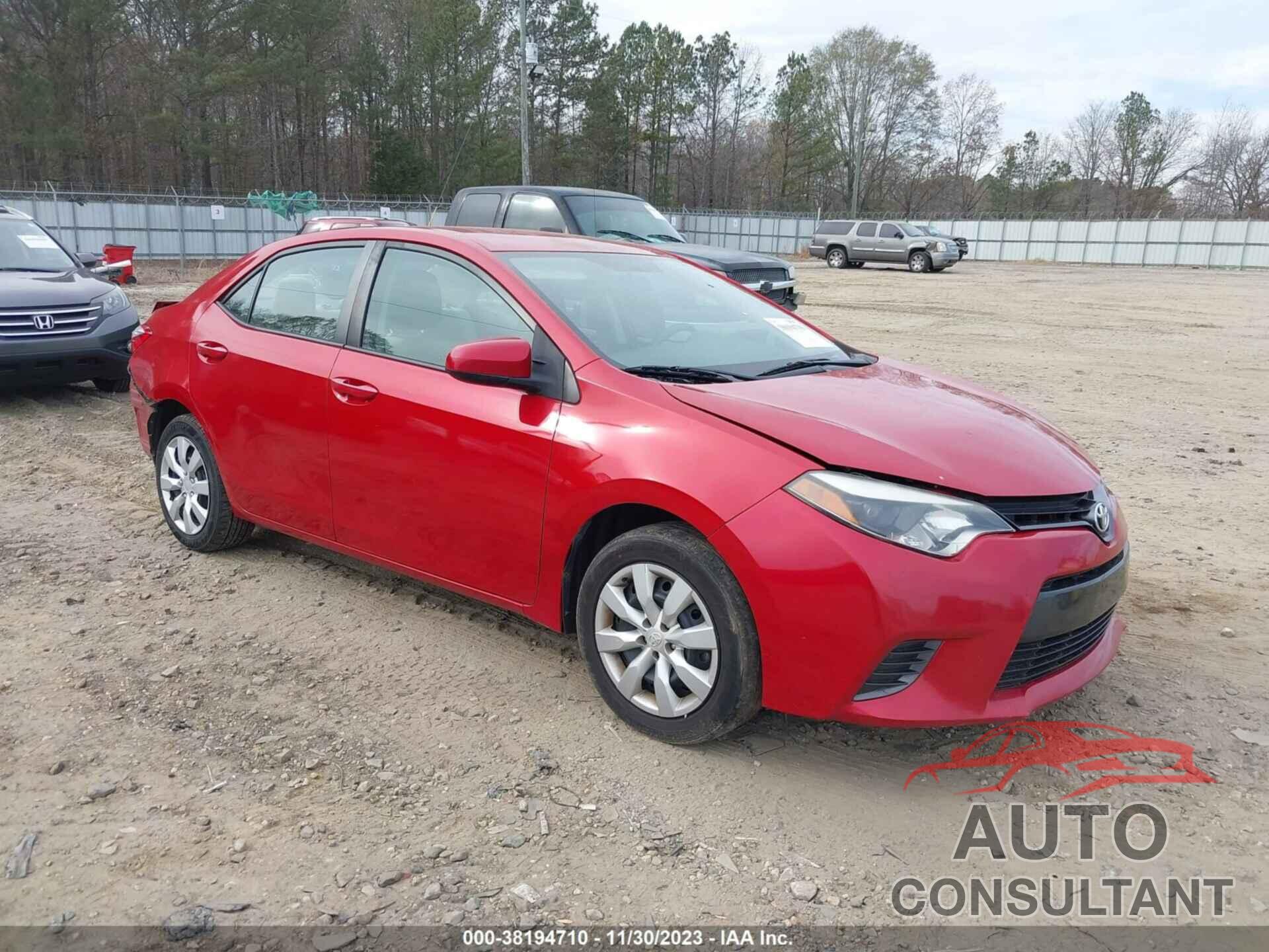 TOYOTA COROLLA 2016 - 5YFBURHE9GP378027