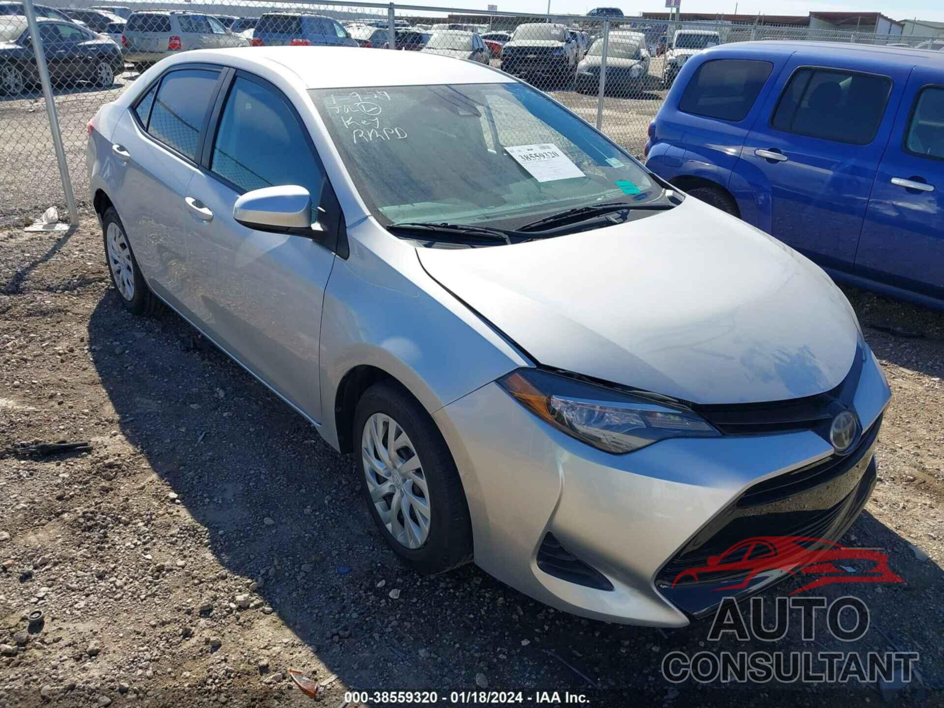TOYOTA COROLLA 2019 - 5YFBURHE7KP888997