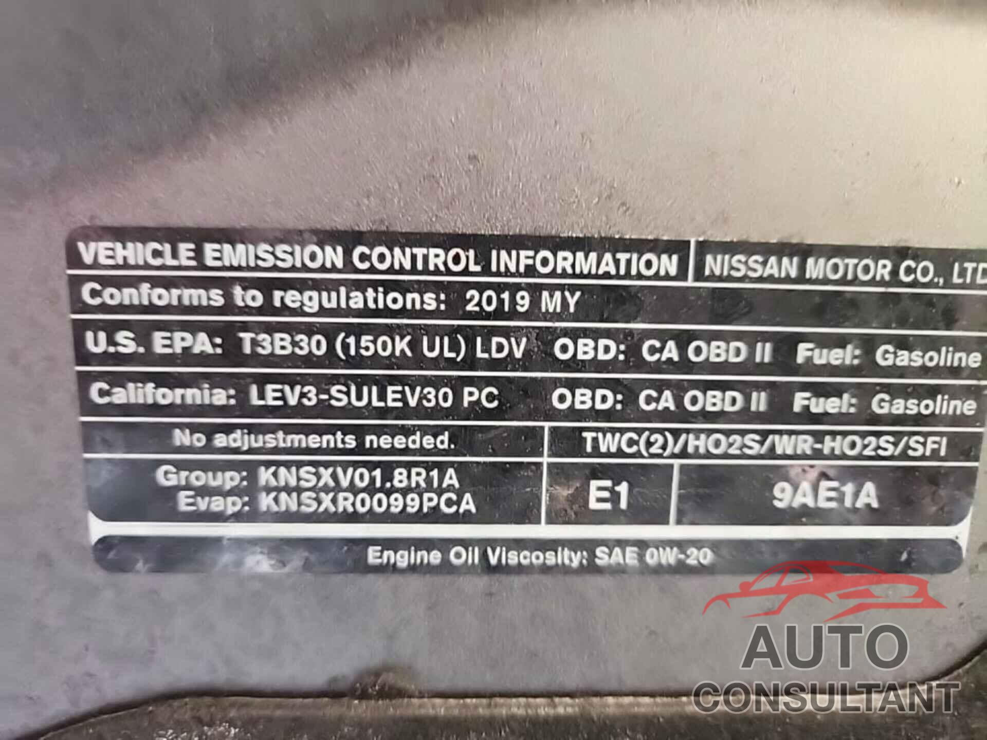 NISSAN SENTRA 2019 - 3N1AB7AP8KY453443