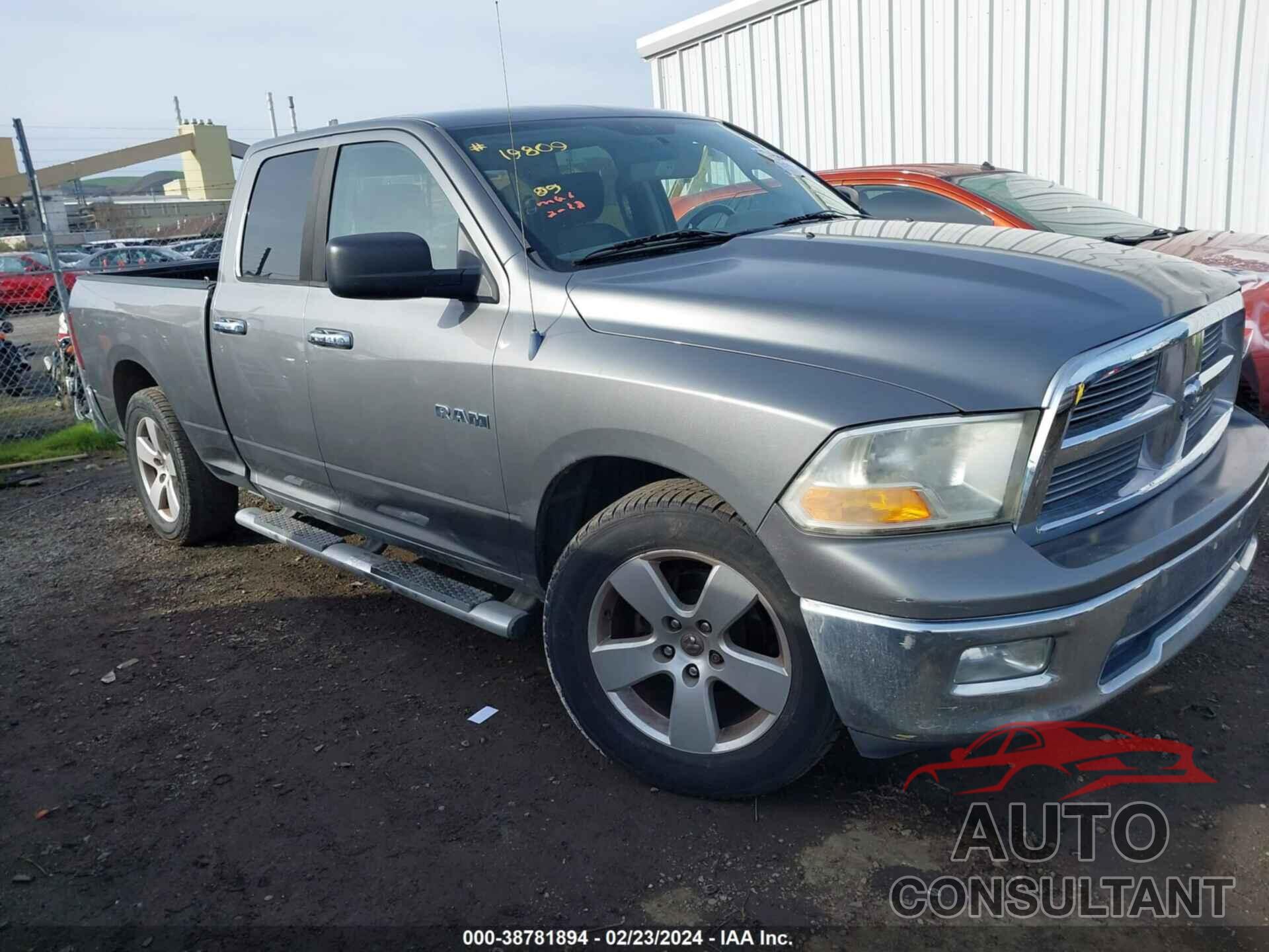 DODGE RAM 1500 2009 - 1D3HB18P79S817608