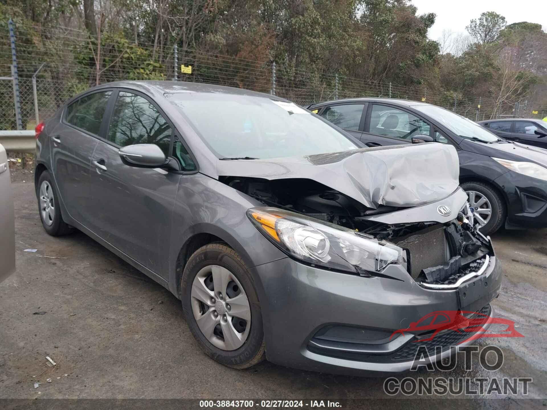 KIA FORTE 2016 - KNAFX4A61G5536823