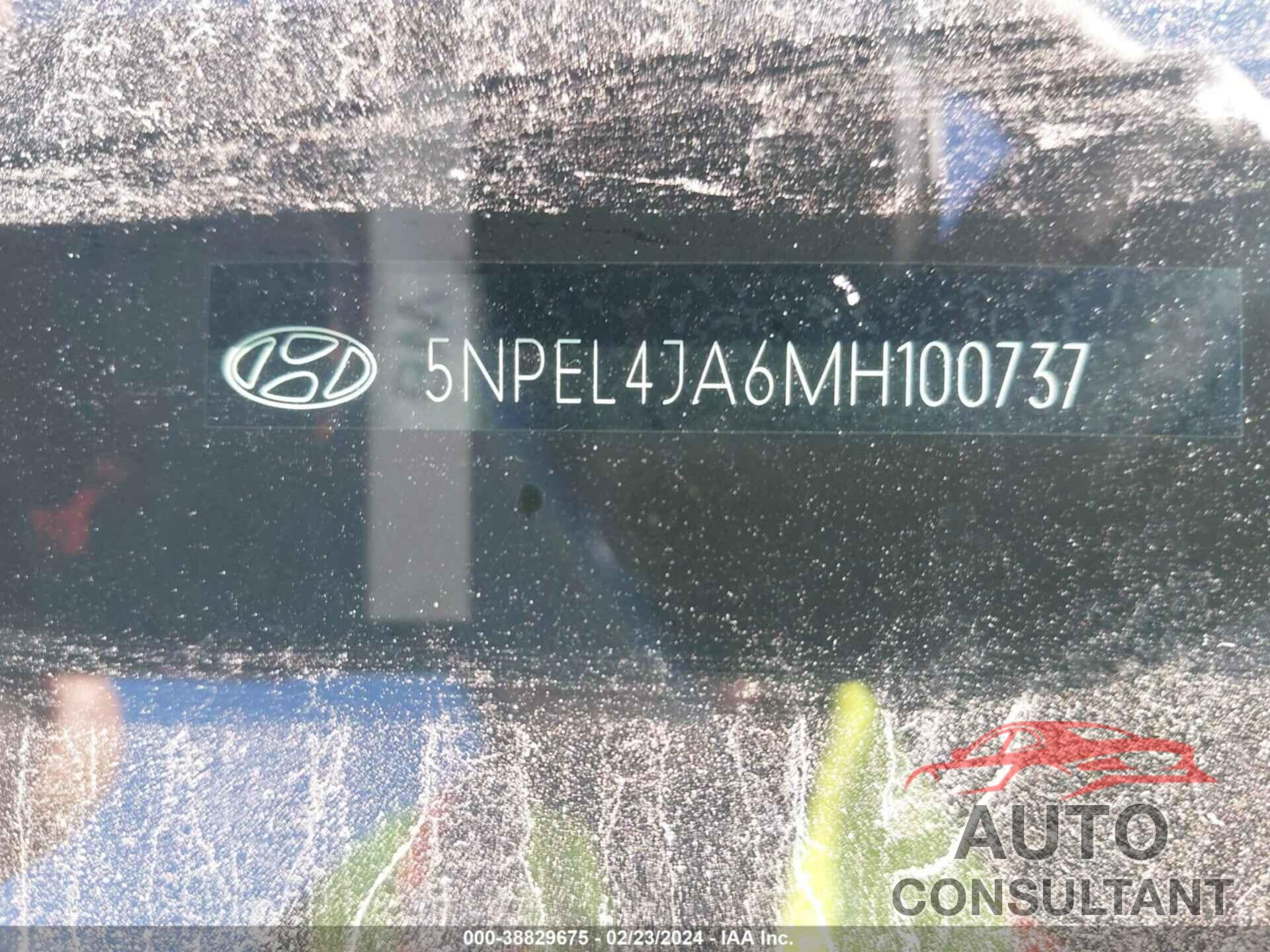 HYUNDAI SONATA 2021 - 5NPEL4JA6MH100737