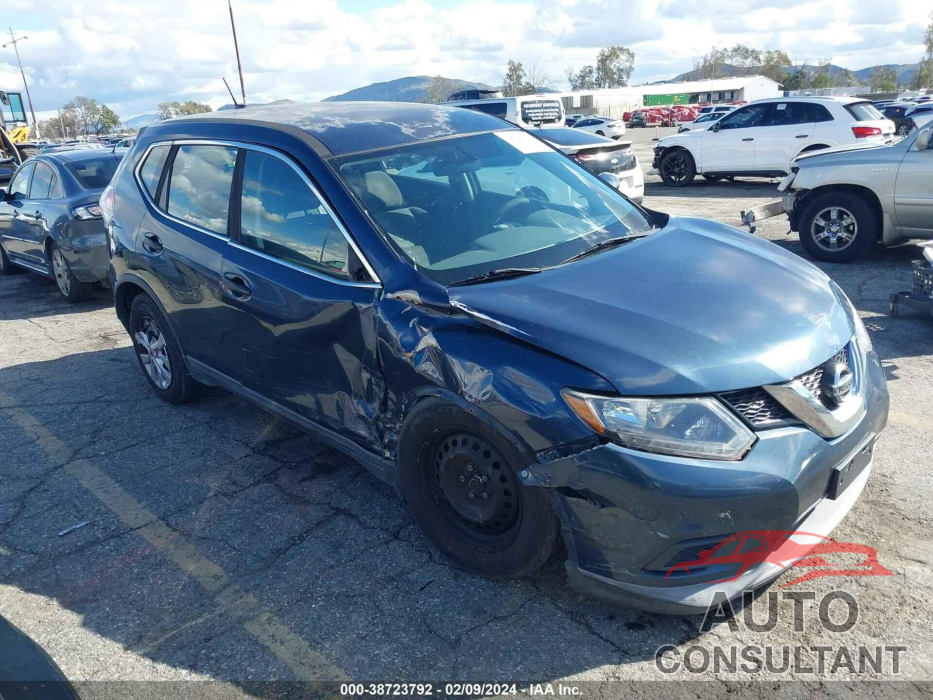 NISSAN ROGUE 2016 - KNMAT2MT3GP681574