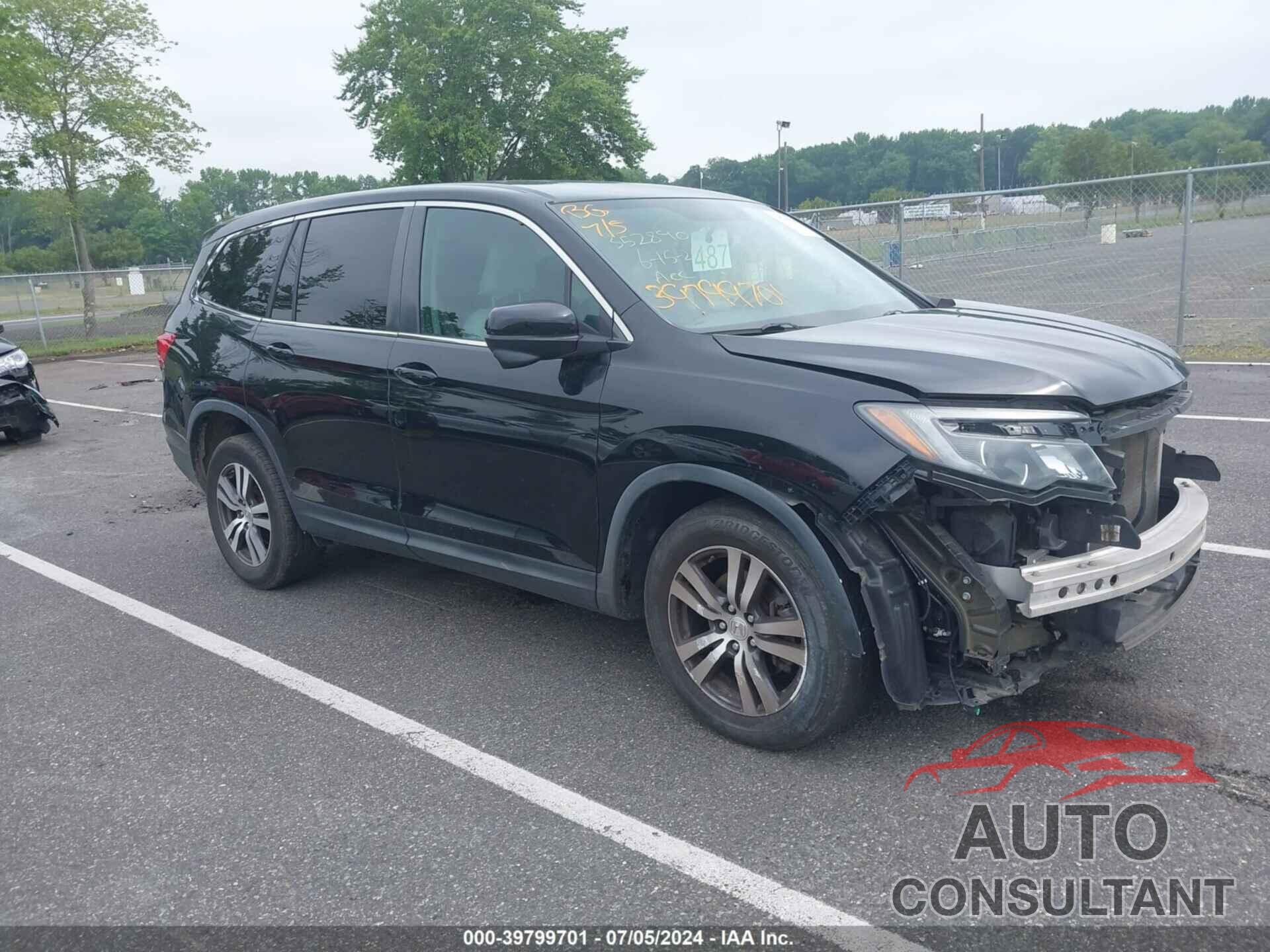 HONDA PILOT 2017 - 5FNYF6H31HB031161