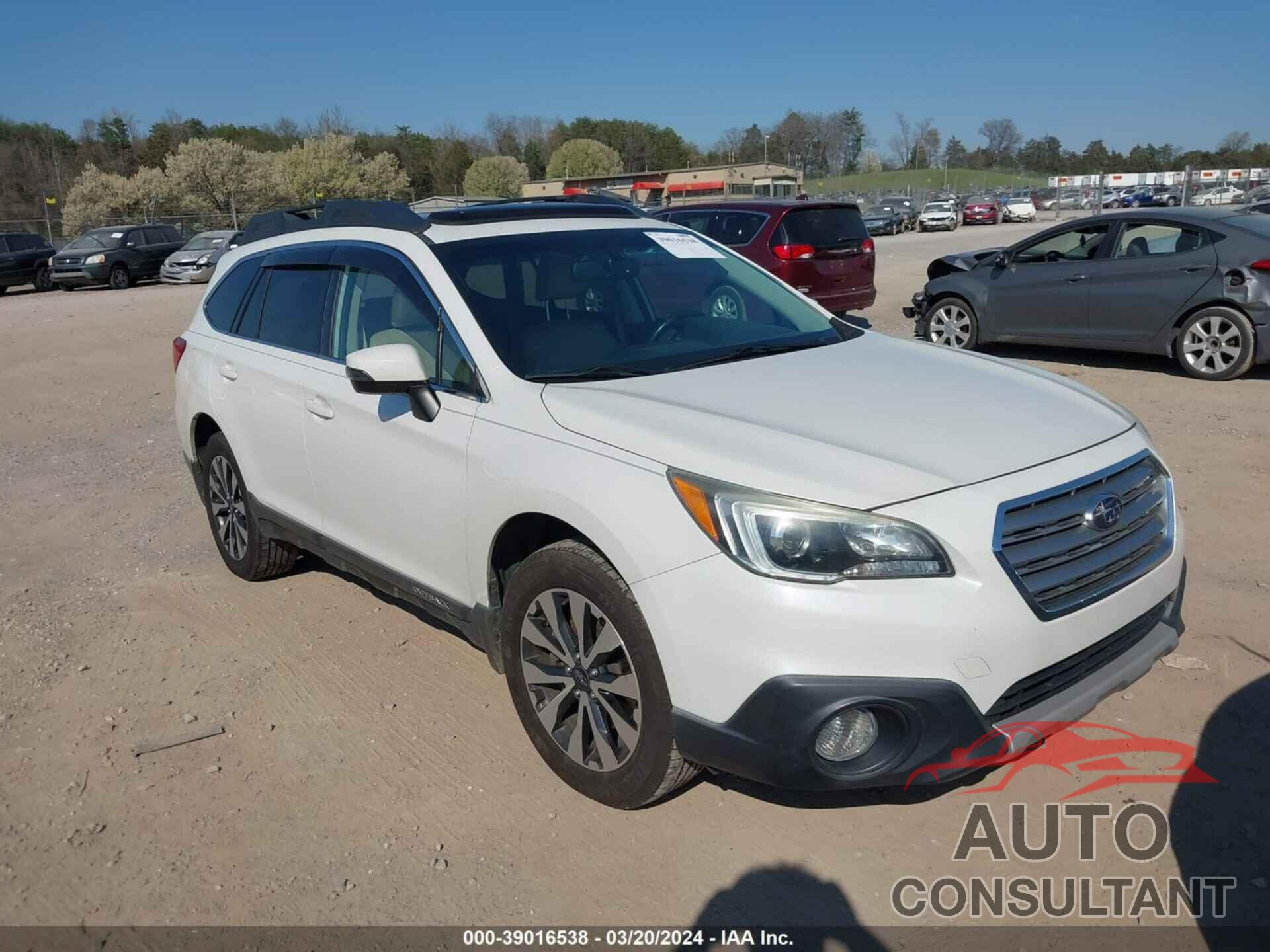 SUBARU OUTBACK 2016 - 4S4BSBLC7G3254930