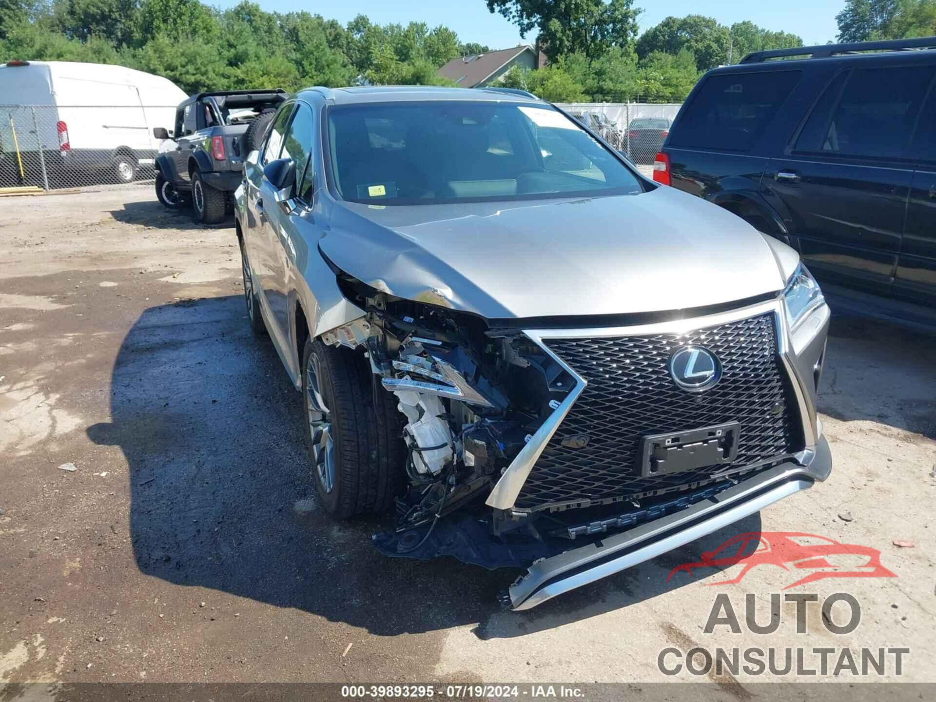 LEXUS RX 350 2018 - 2T2BZMCA3JC162556