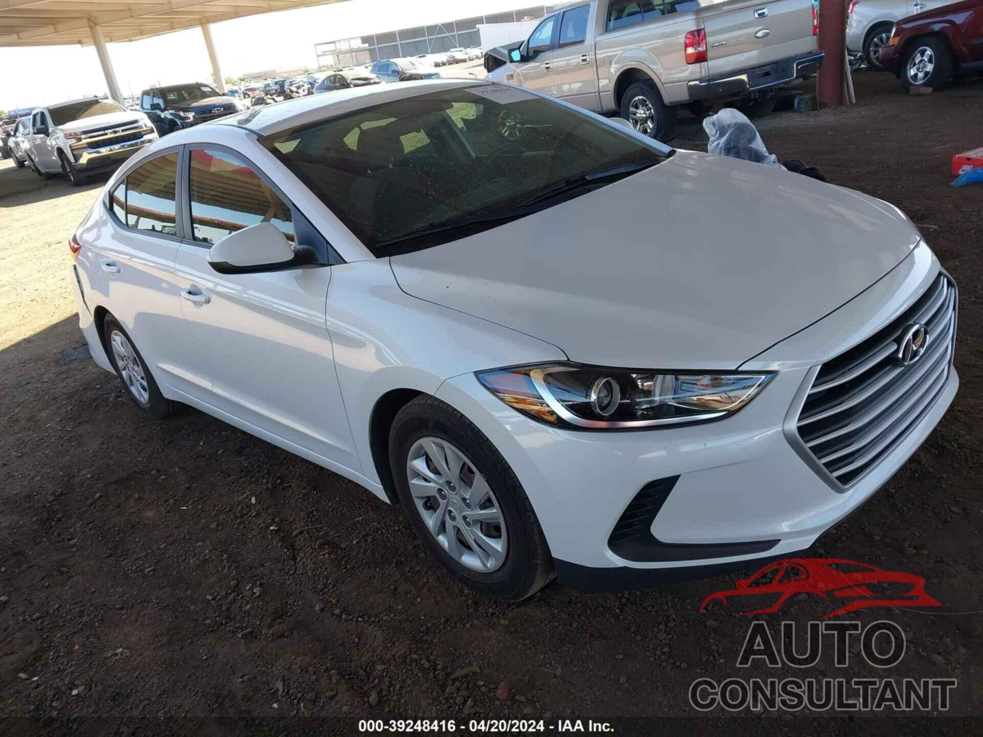 HYUNDAI ELANTRA 2017 - 5NPD74LF8HH155317