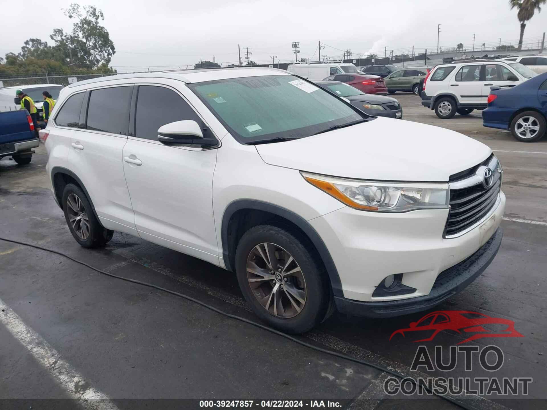 TOYOTA HIGHLANDER 2016 - 5TDKKRFH6GS167510