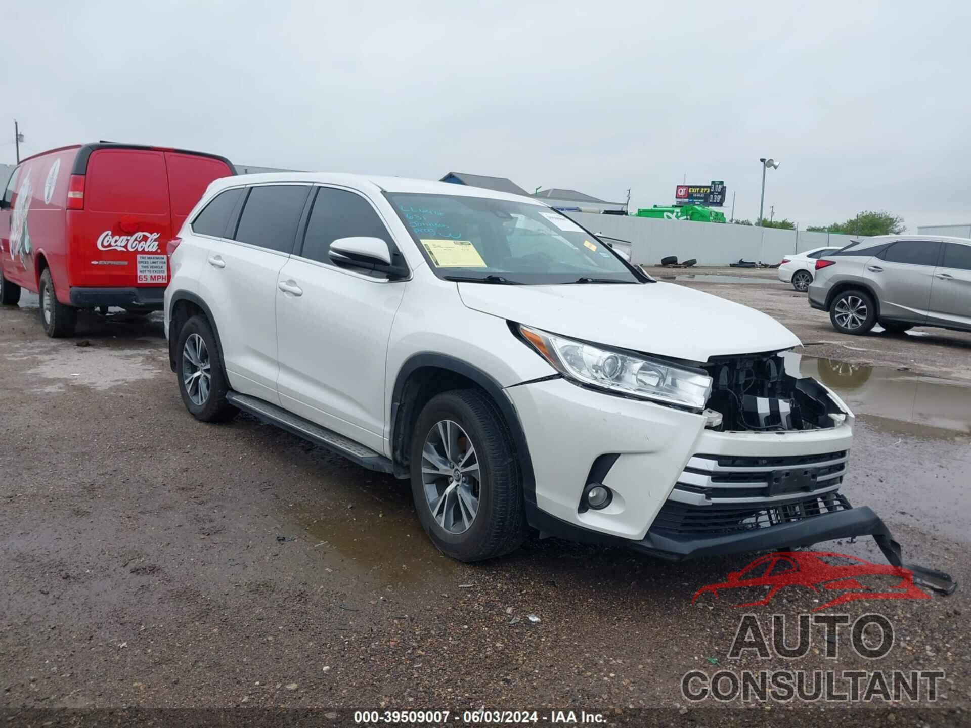 TOYOTA HIGHLANDER 2017 - 5TDZZRFH0HS226627