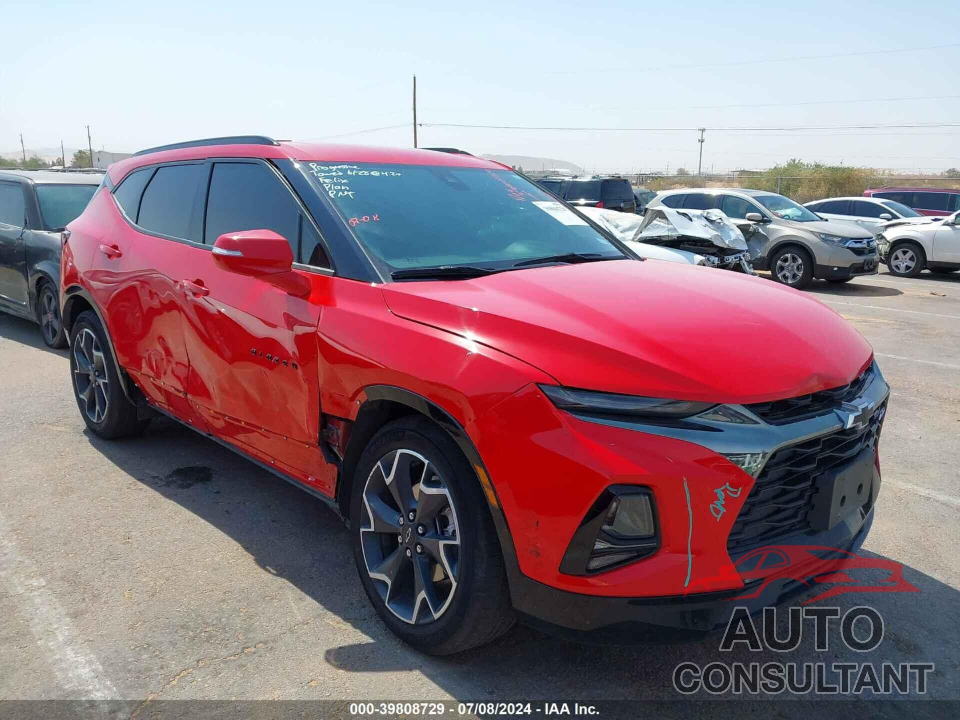 CHEVROLET BLAZER 2022 - 3GNKBERS7NS143992