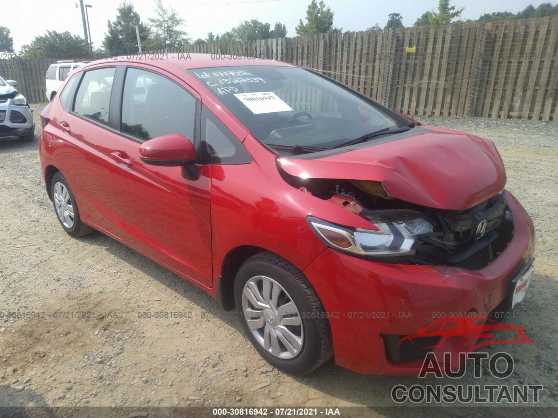 HONDA FIT 2016 - JHMGK5H5XGX035330