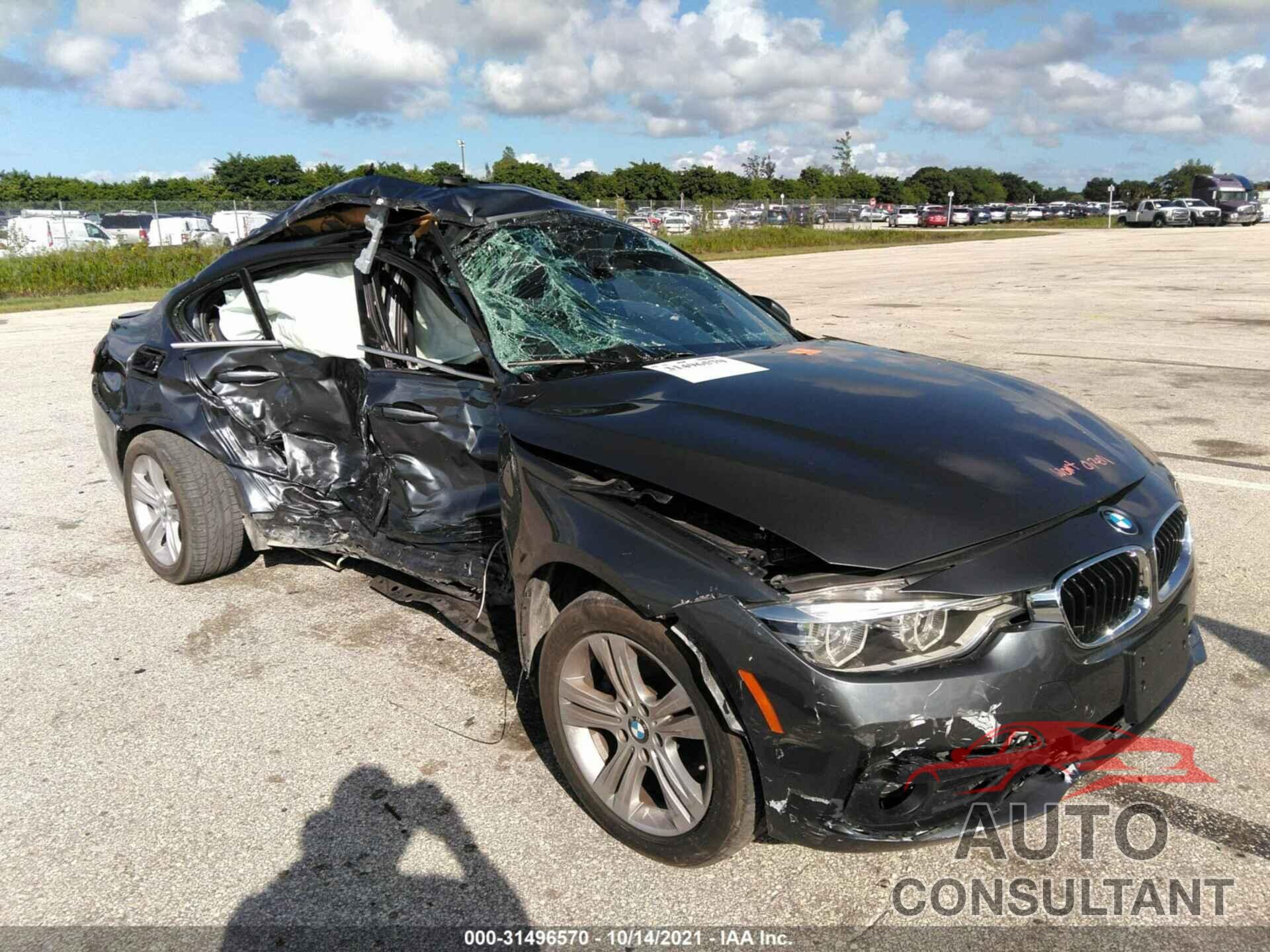 BMW 3 SERIES 2017 - WBA8B9G30HNU53130