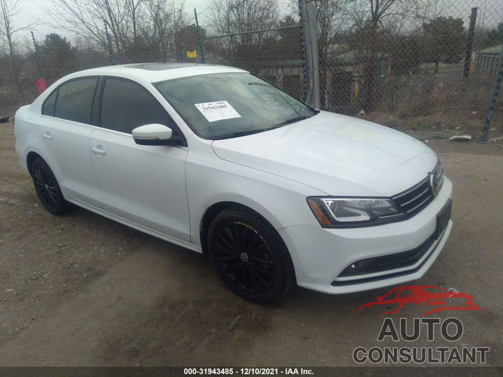 VOLKSWAGEN JETTA SEDAN 2016 - 3VWL17AJ9GM206965