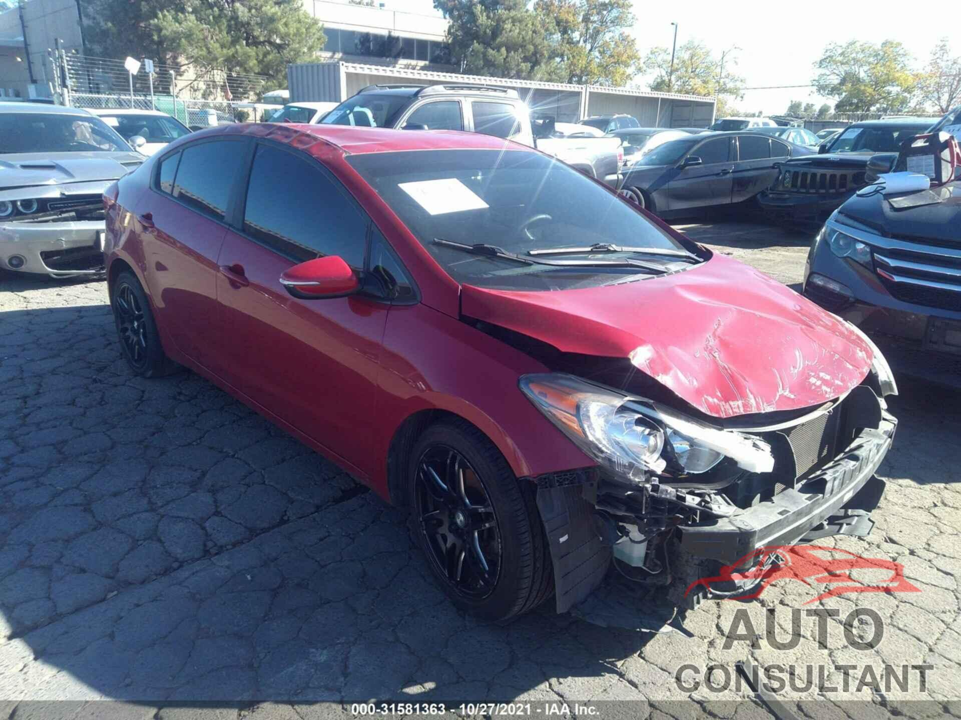KIA FORTE 2016 - KNAFX4A65G5510273