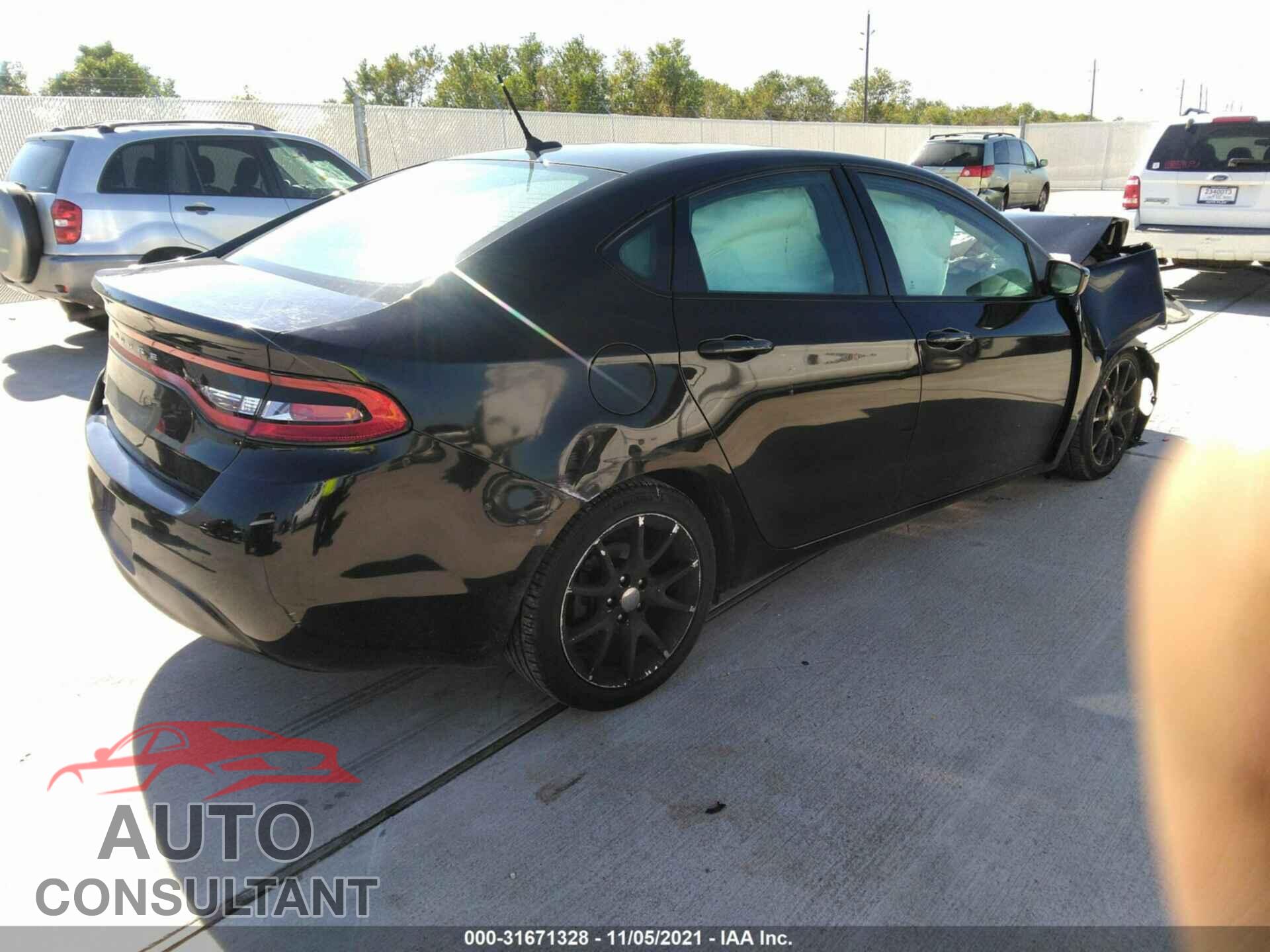 DODGE DART 2016 - 1C3CDFAA3GD625219