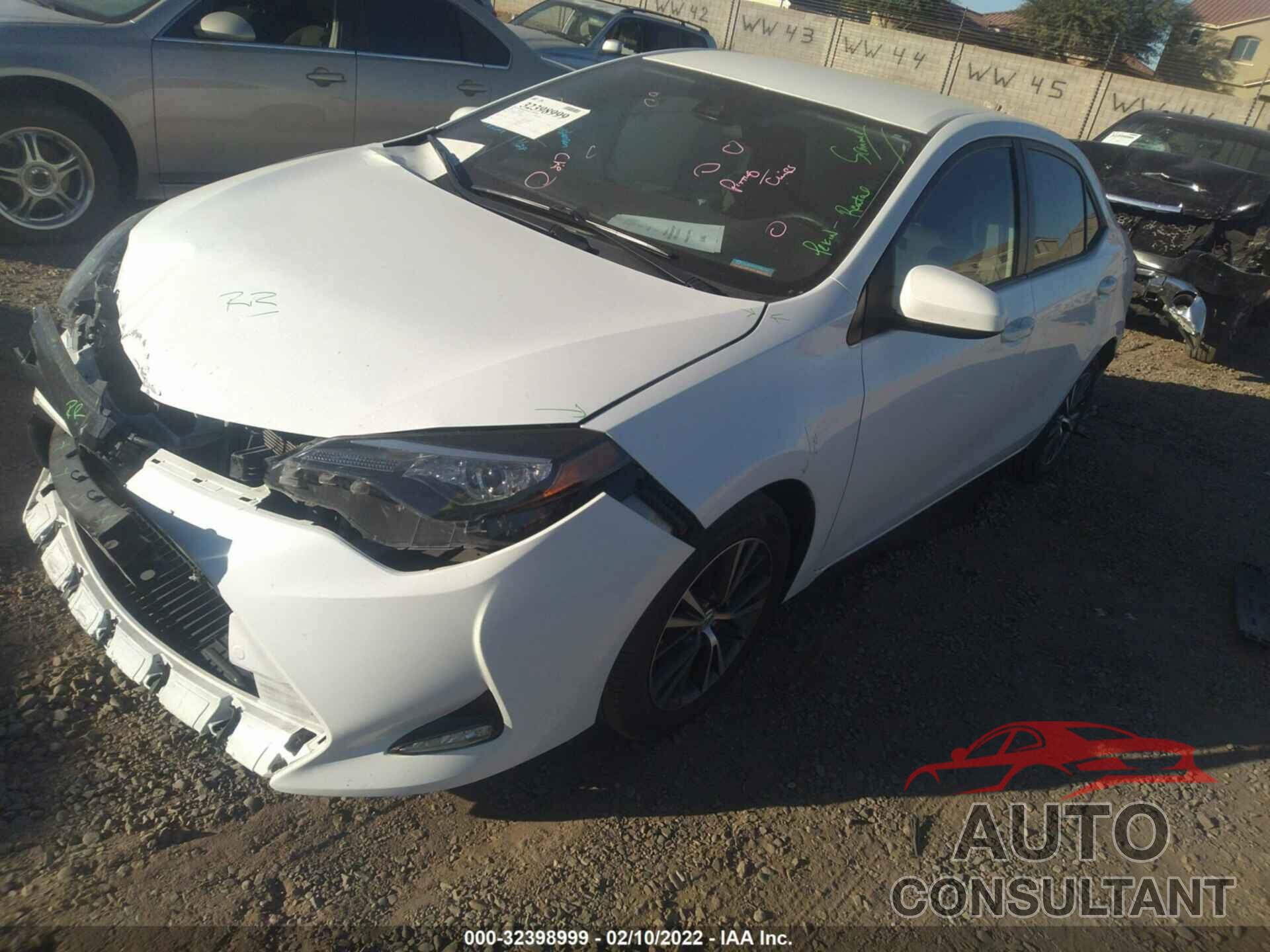 TOYOTA COROLLA 2017 - 2T1BURHE3HC760734
