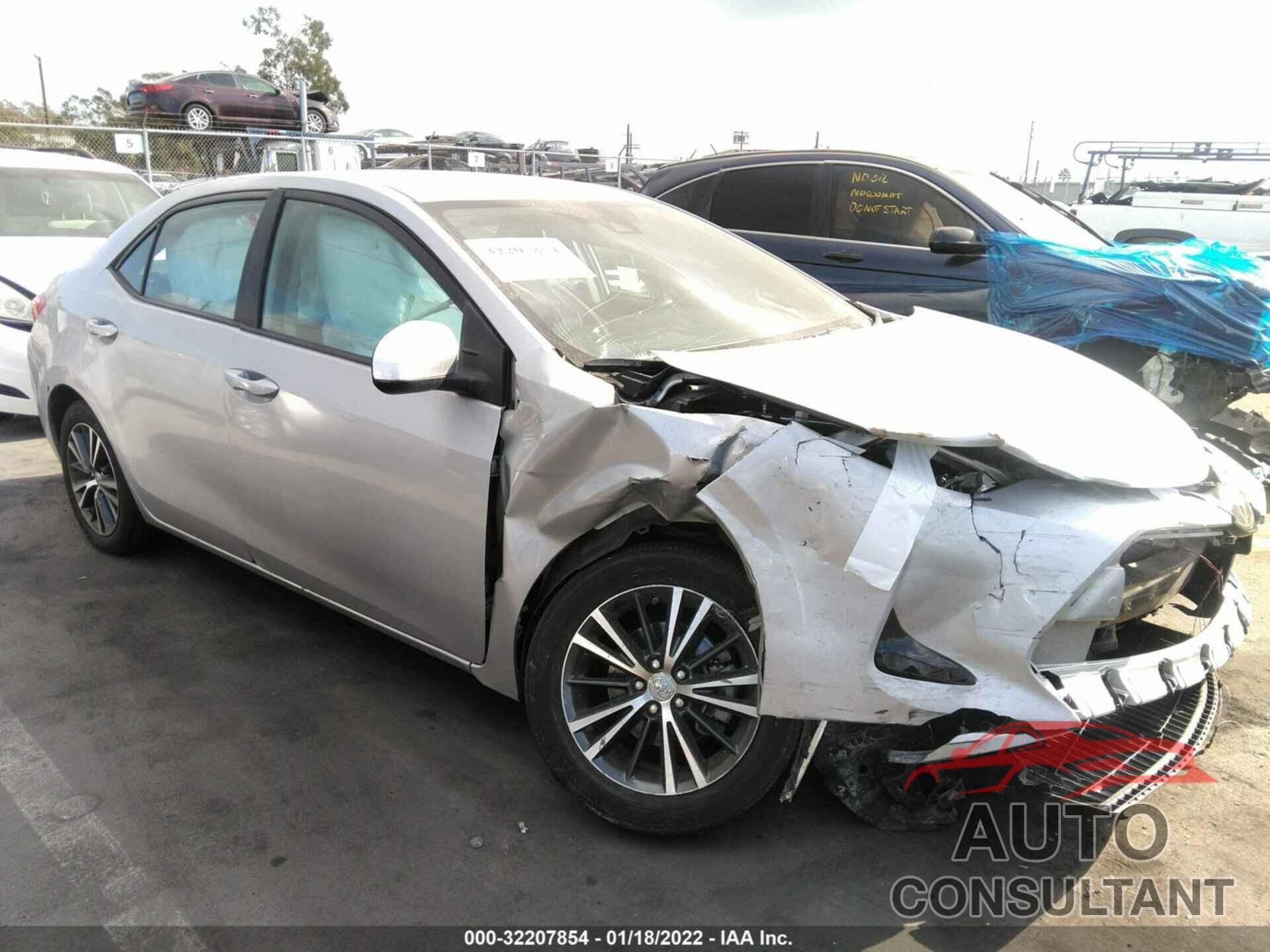 TOYOTA COROLLA 2017 - 2T1BURHE4HC752254