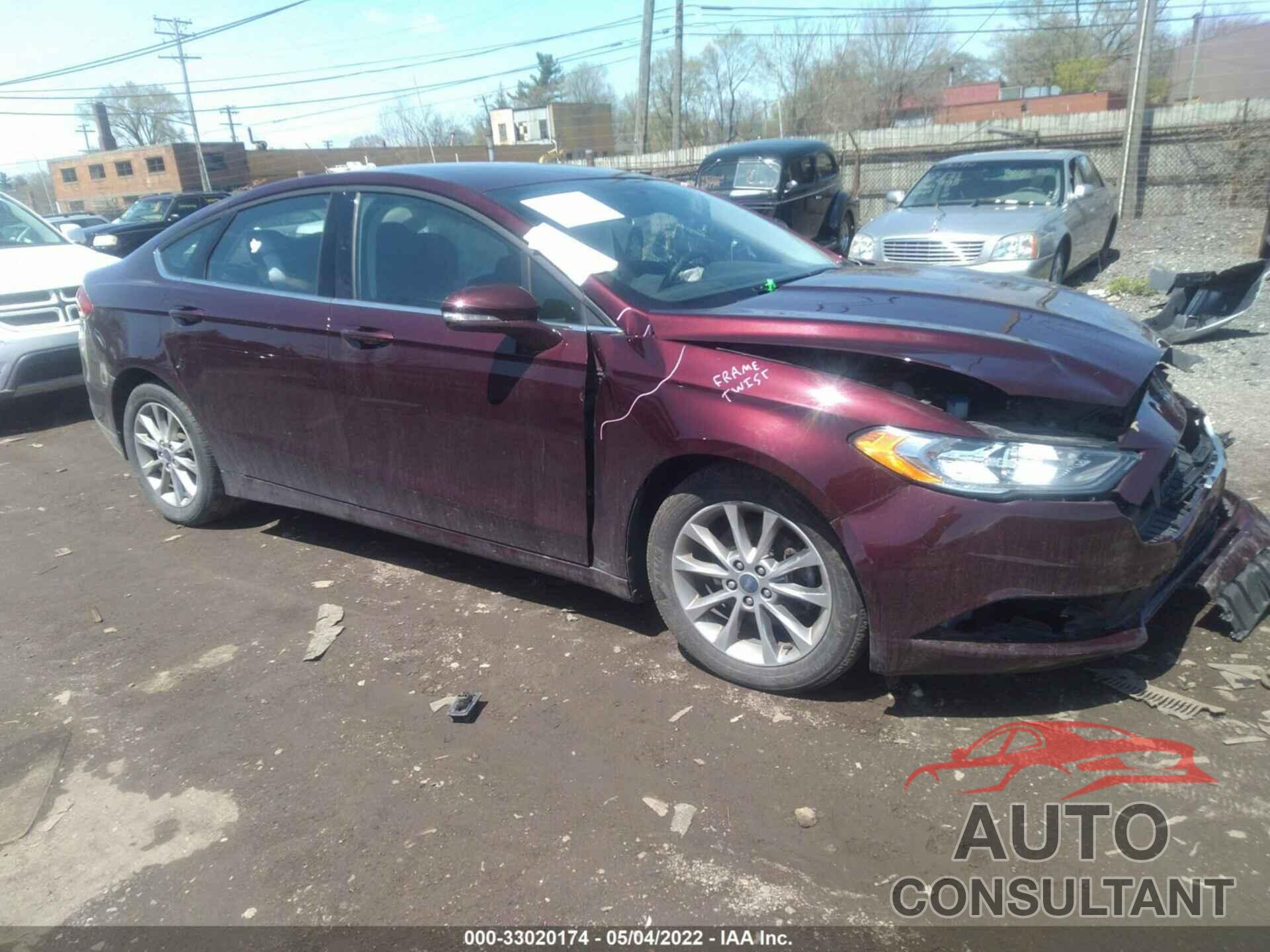 FORD FUSION 2017 - 3FA6P0H7XHR412774