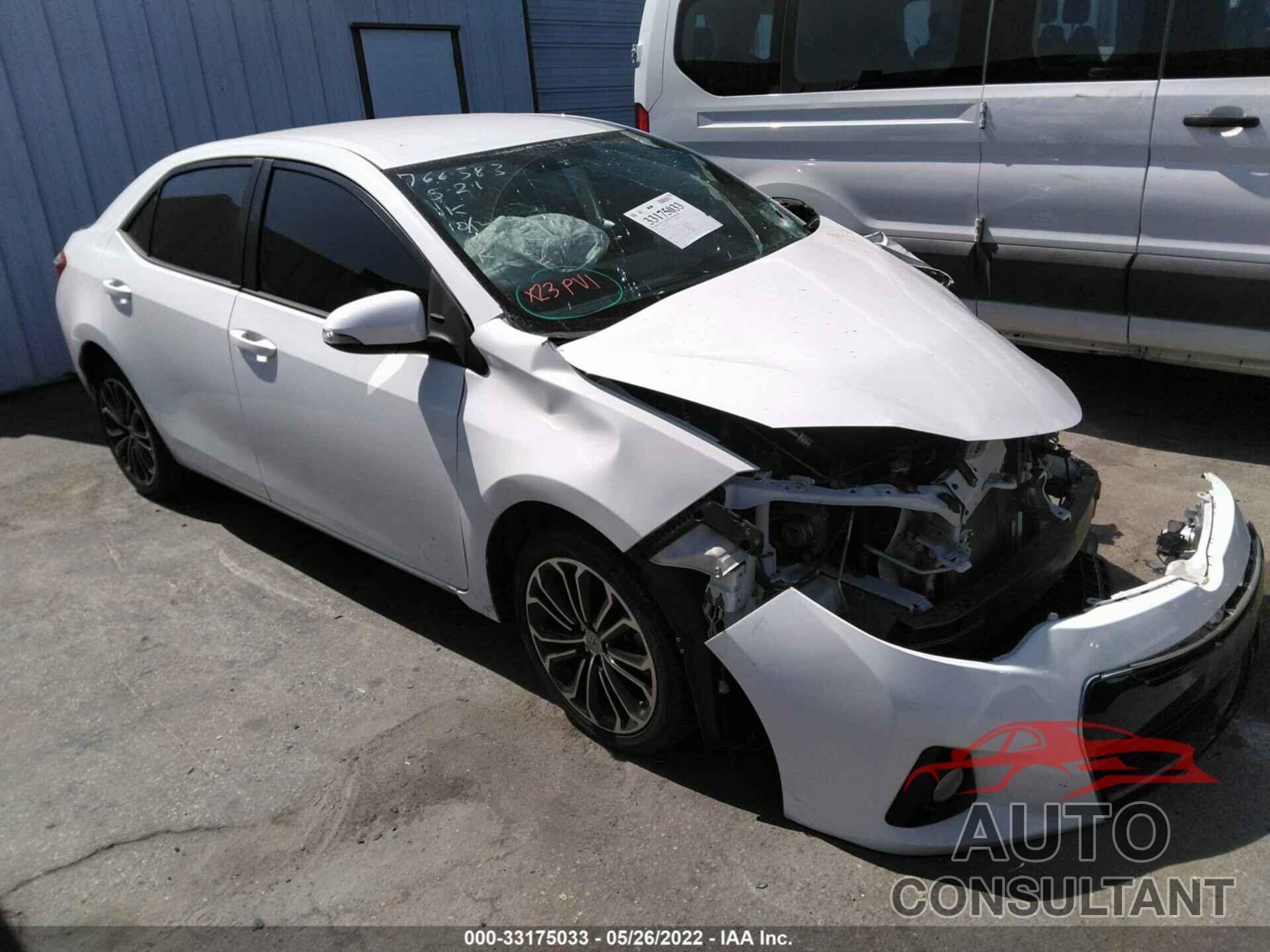 TOYOTA COROLLA 2016 - 5YFBURHE6GP486928