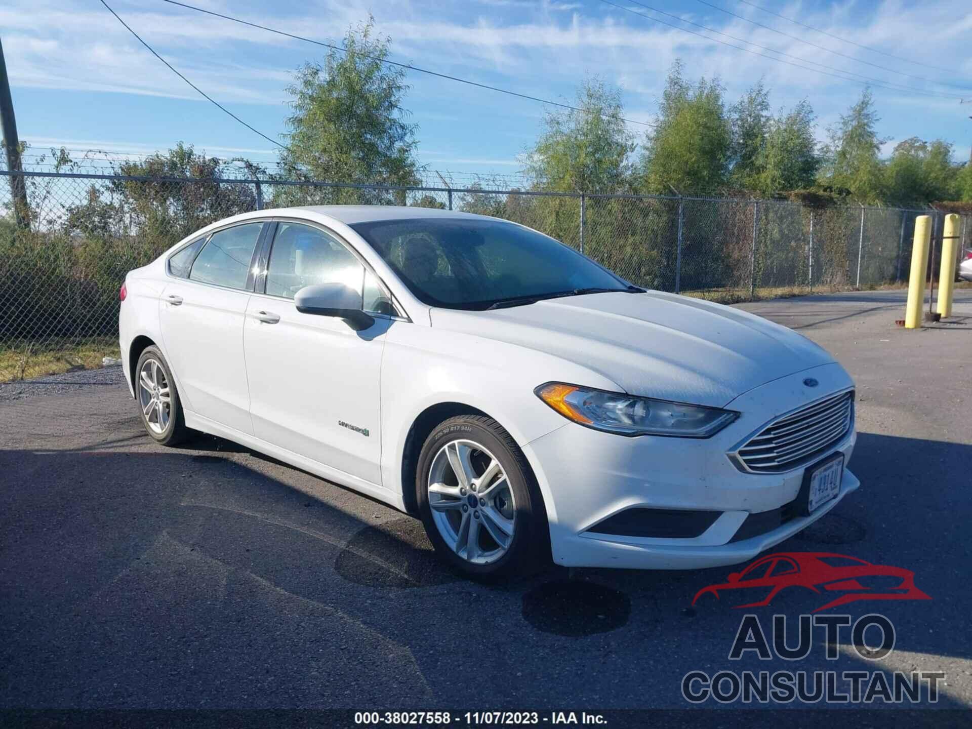 FORD FUSION HYBRID 2018 - 3FA6P0UU4JR122418