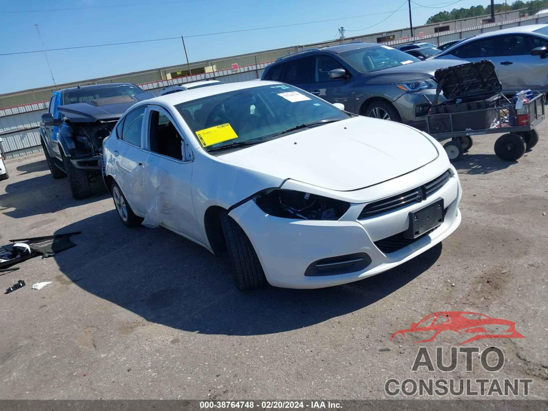 DODGE DART 2016 - 1C3CDFBB8GD689327