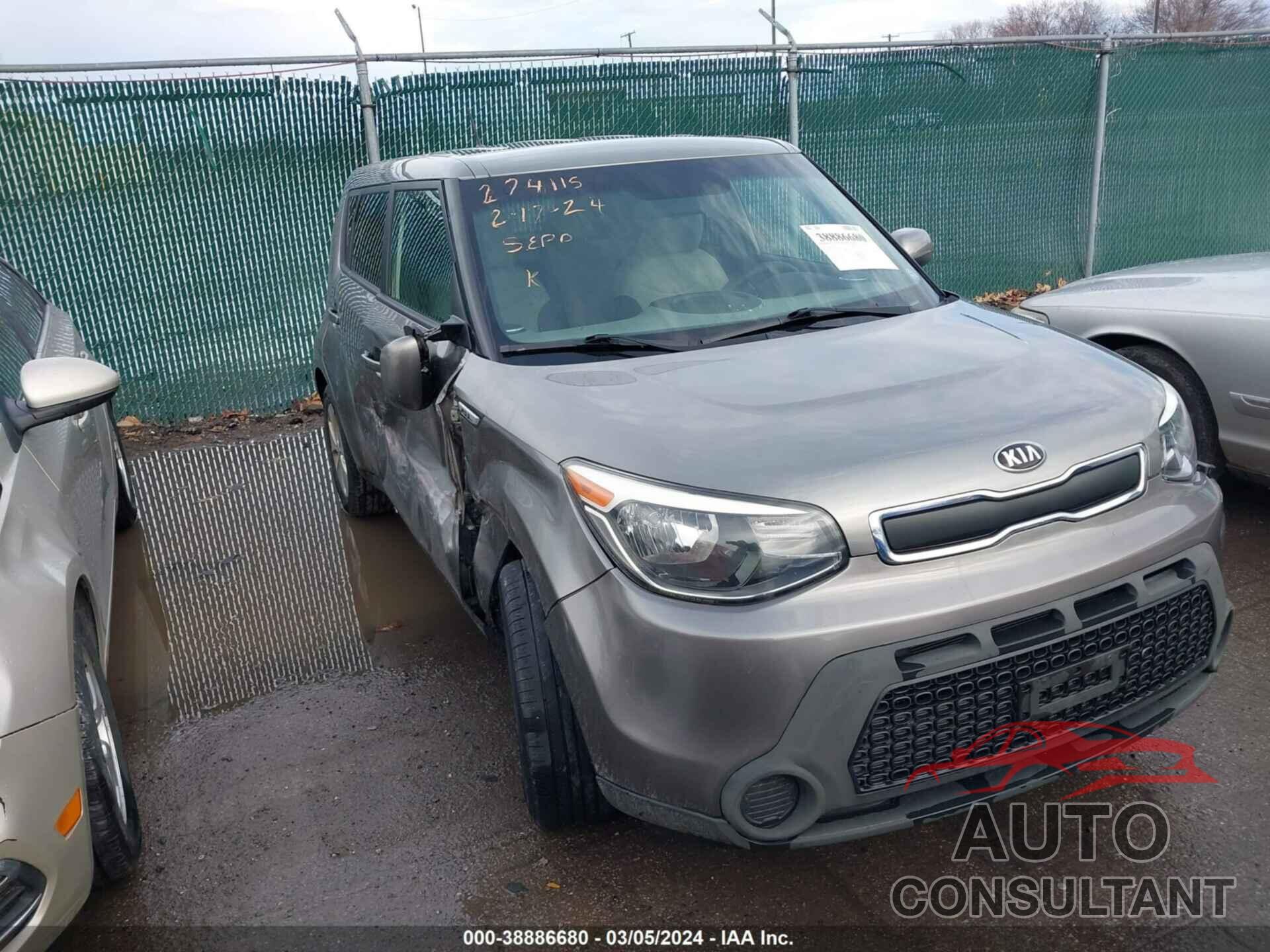 KIA SOUL 2016 - KNDJN2A26G7247901