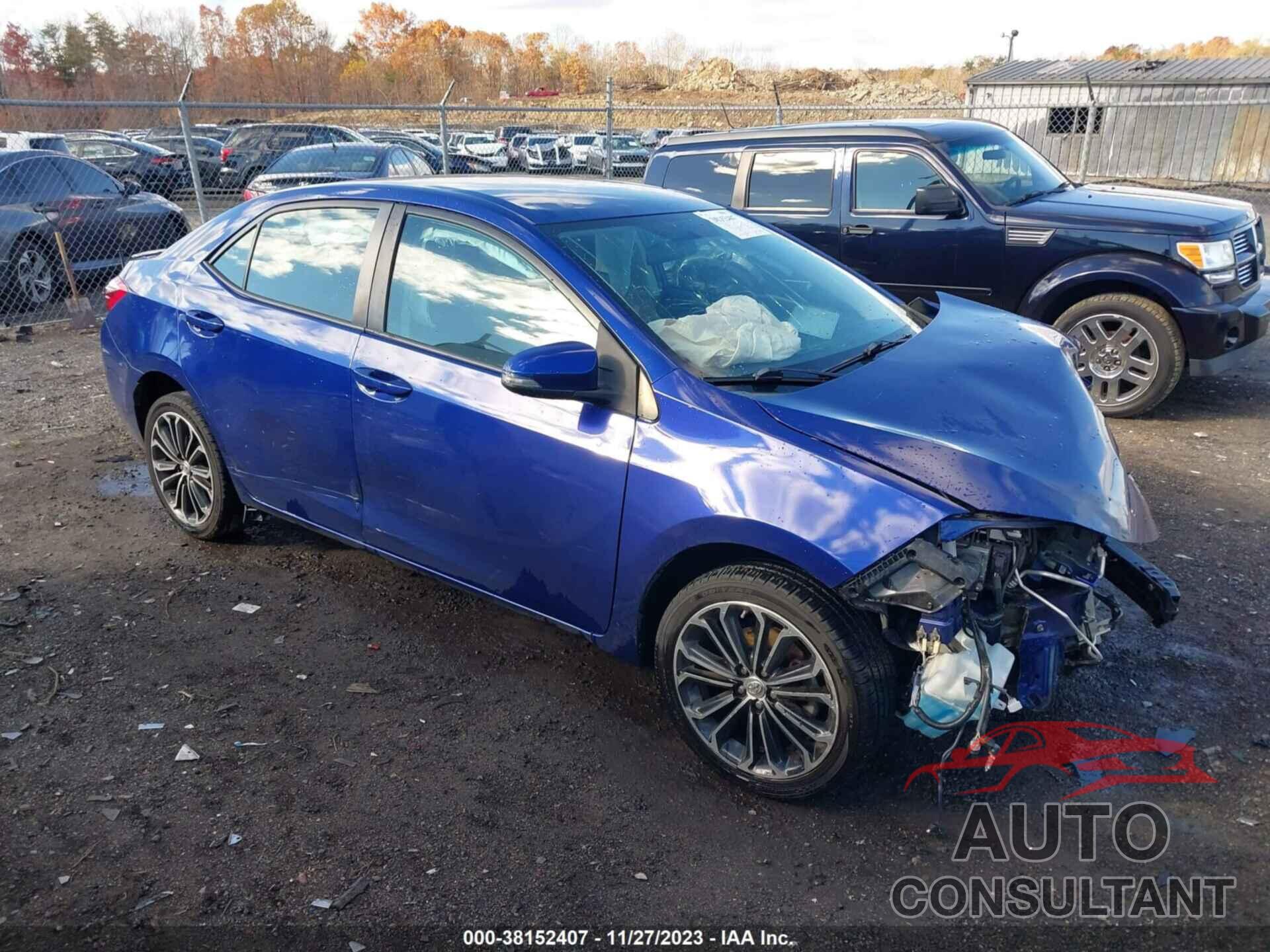 TOYOTA COROLLA 2015 - 2T1BURHE3FC301359